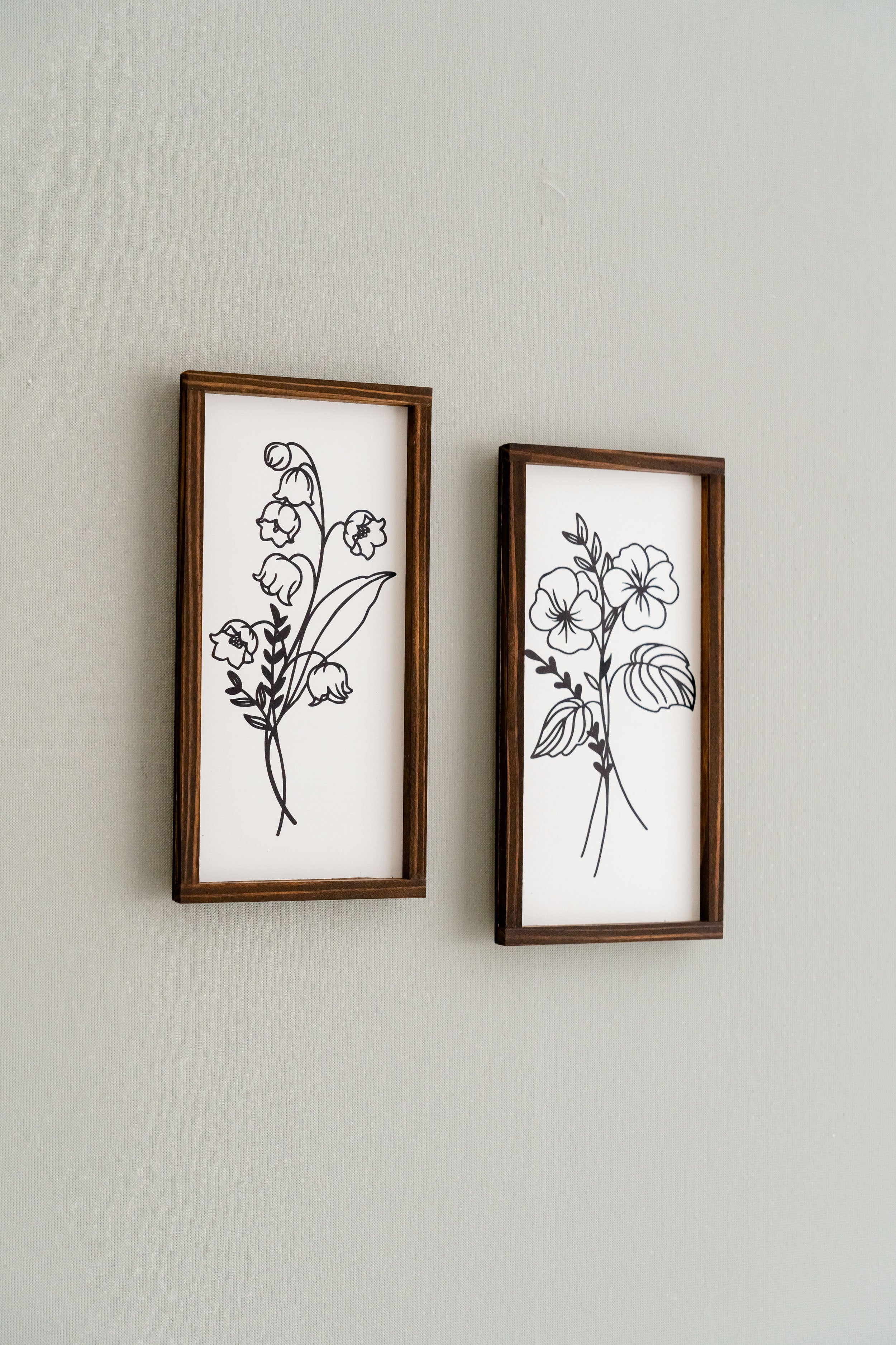 Elevate Your Space with our Trio of Floral Wood Signs for Boho and Contemporary Wall Décor