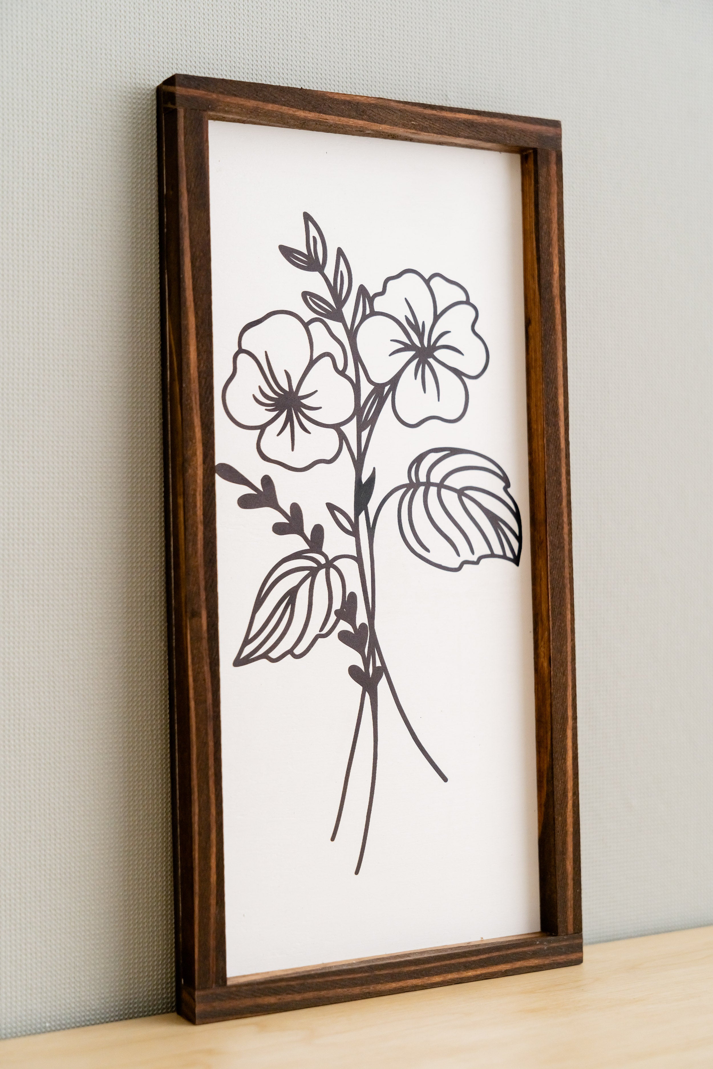 Elevate Your Space with our Trio of Floral Wood Signs for Boho and Contemporary Wall Décor