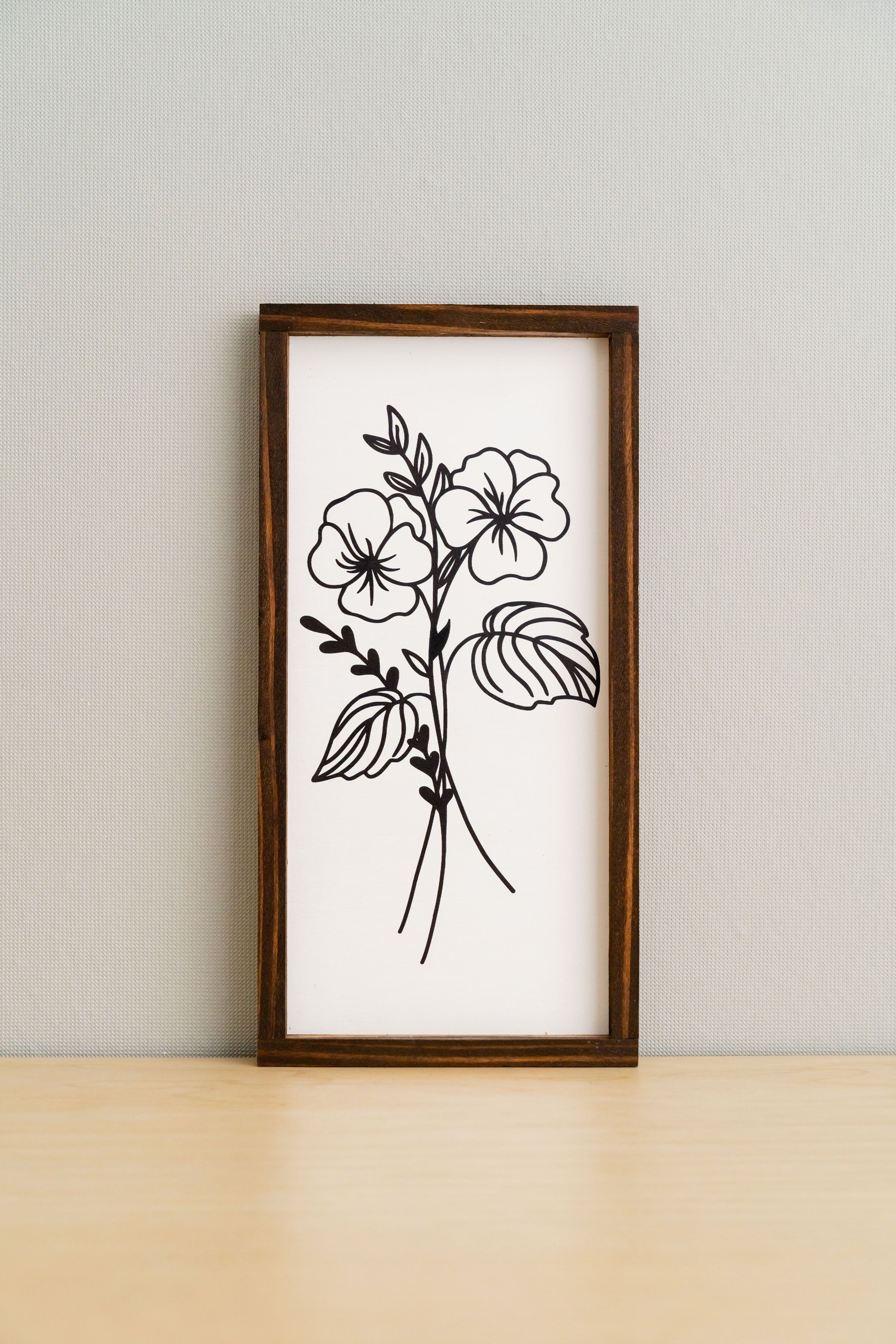 Elevate Your Space with our Trio of Floral Wood Signs for Boho and Contemporary Wall Décor