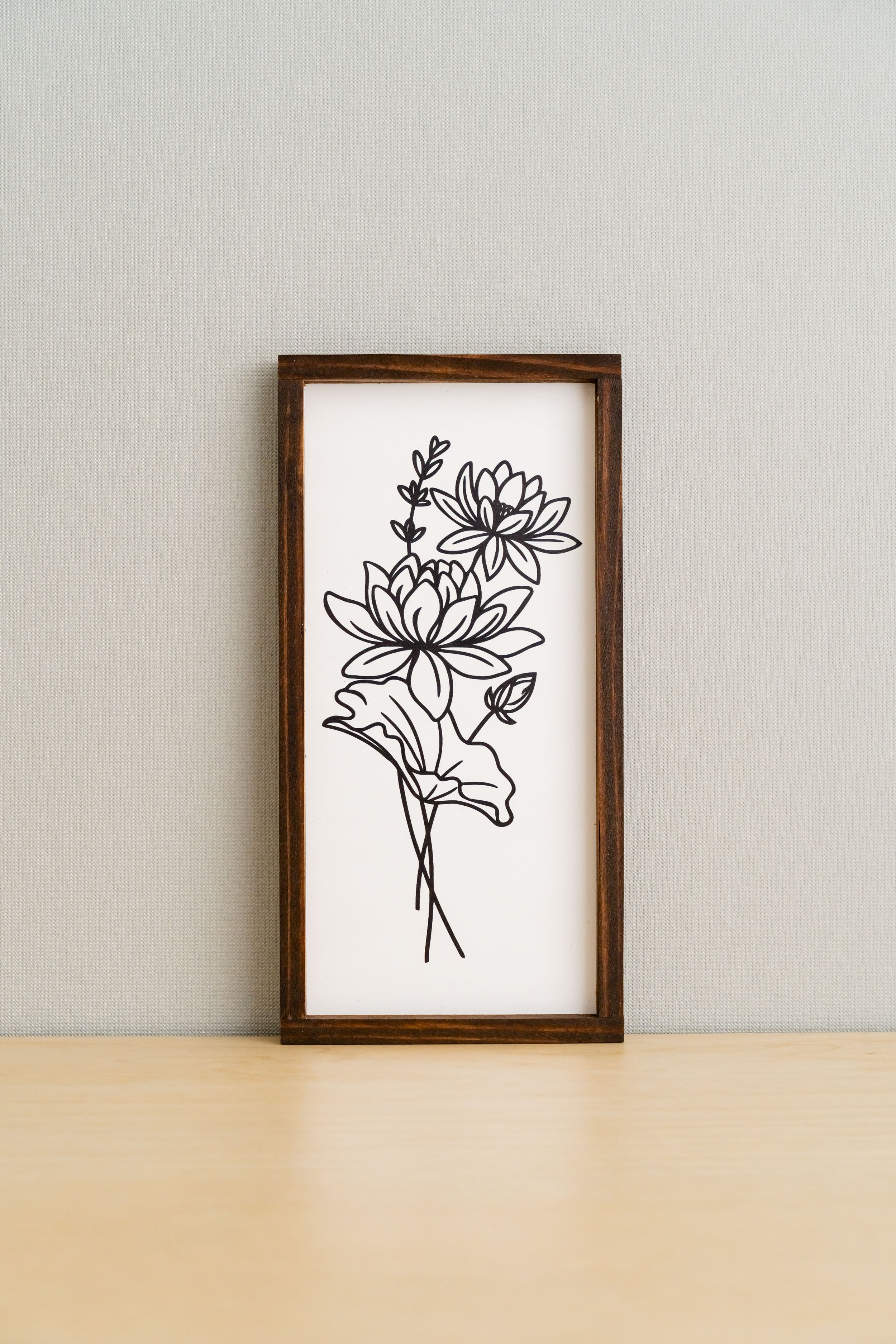 Elevate Your Space with our Trio of Floral Wood Signs for Boho and Contemporary Wall Décor