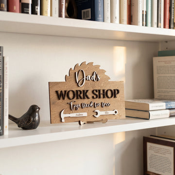 Personalized Dad Workshop Signs That Bring Warmth and Family Pride