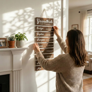 Keeping the Family Close: A Warm, Beautiful Way to Remember Every Grandchild's Birthday