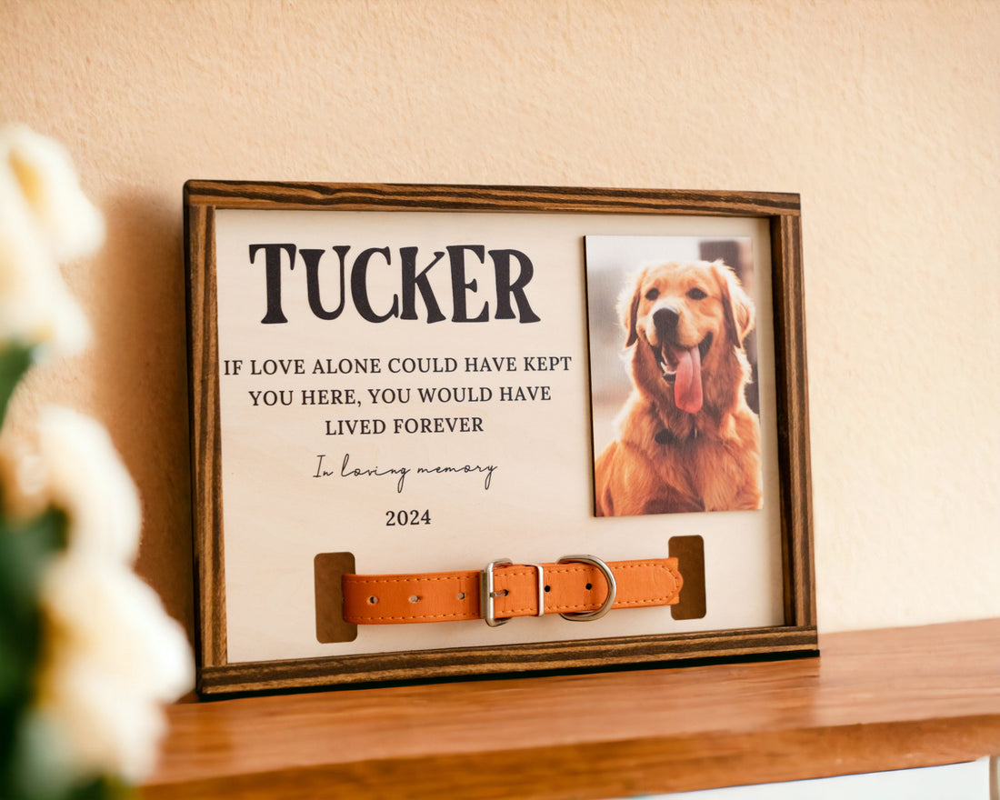 Rustic Boho Pet Memorial Photo Frame for Heartfelt Home Décor