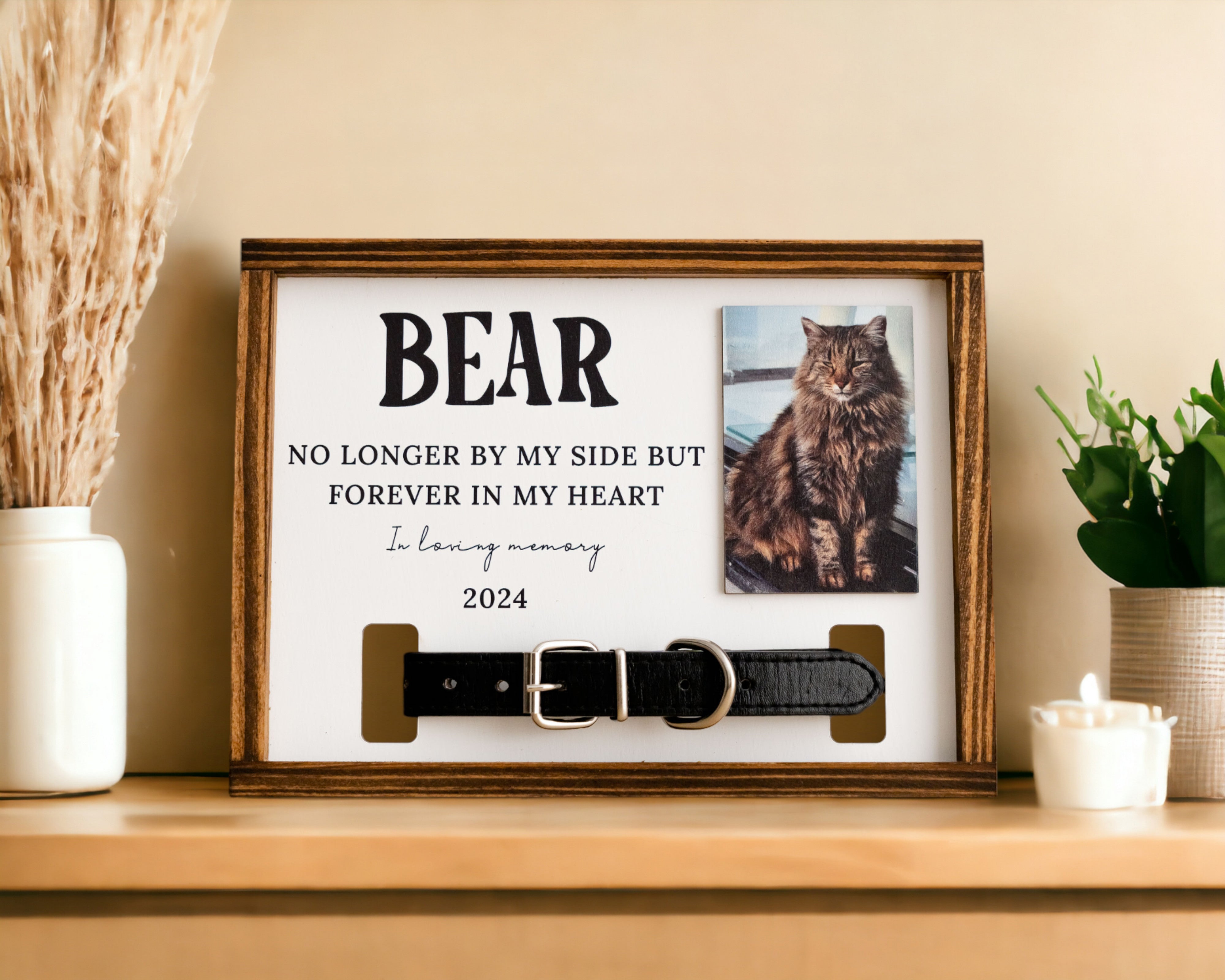 Personalized Pet Memorial Sign Wood for Pet Loss Gift E36