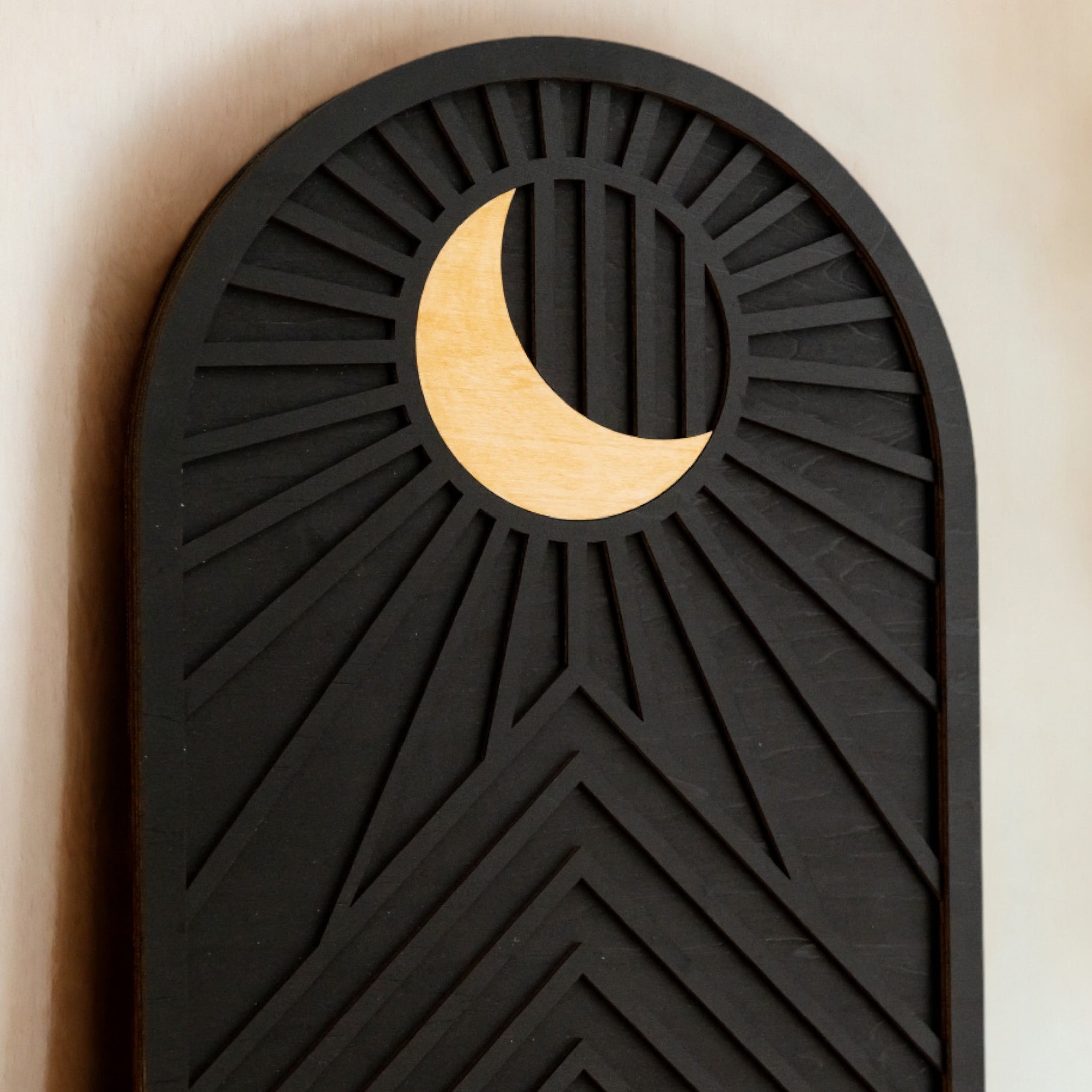 Sun And Moon Wood Wall Art for Modern Moon Wall Art Decor E87