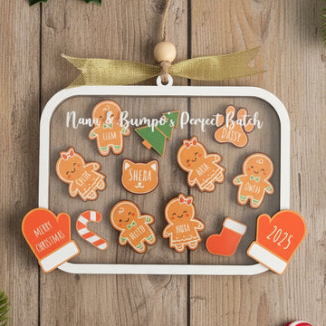 Personalized Family Christmas Shaker Ornament for Tree Decor D19
