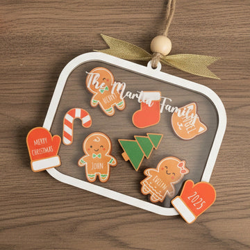 Family Christmas Shaker Ornament for Tree Decor D19