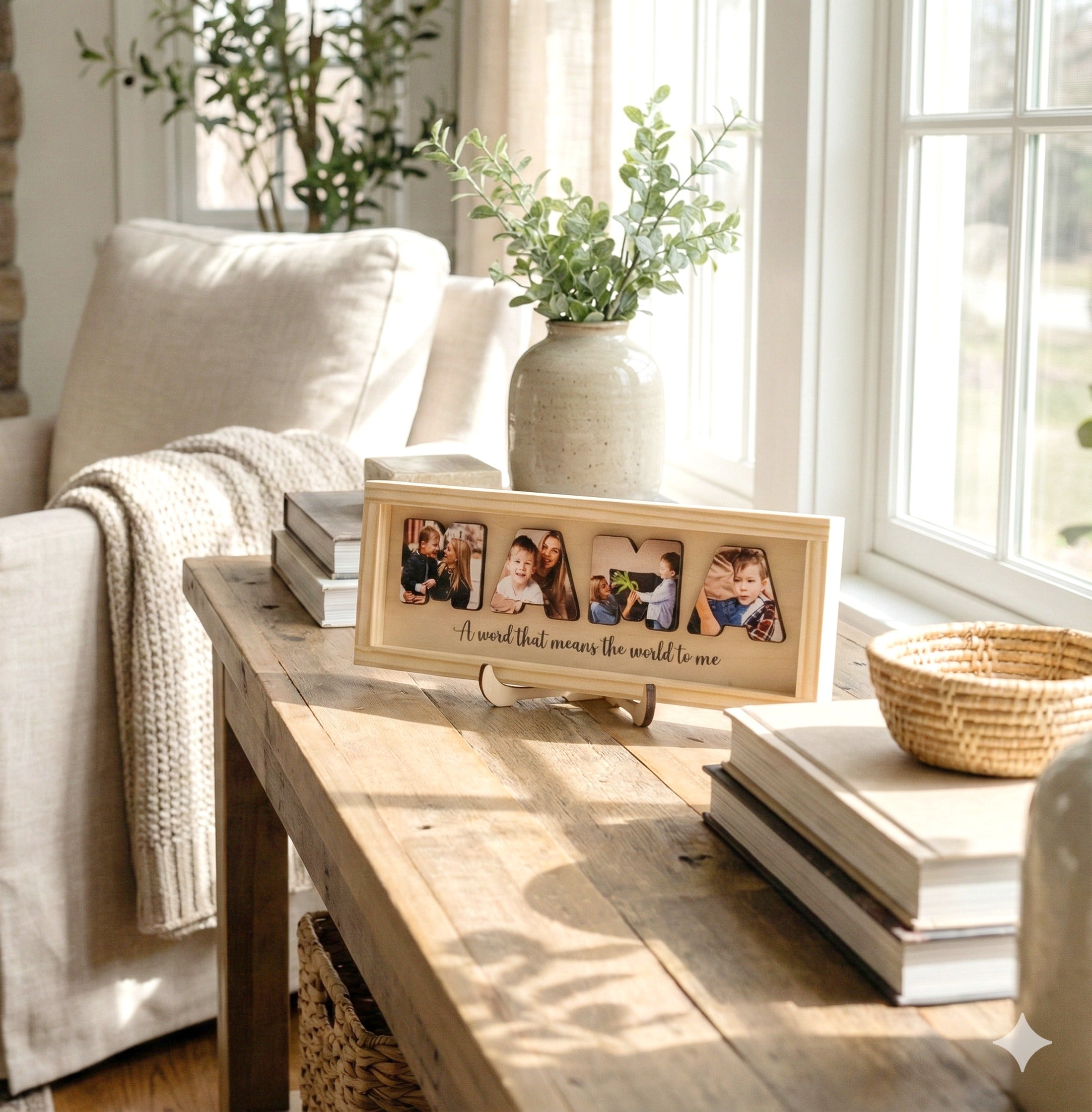 Custom Mom Wooden Frame for Best Gifts for Mom and Family Picture Frame D60