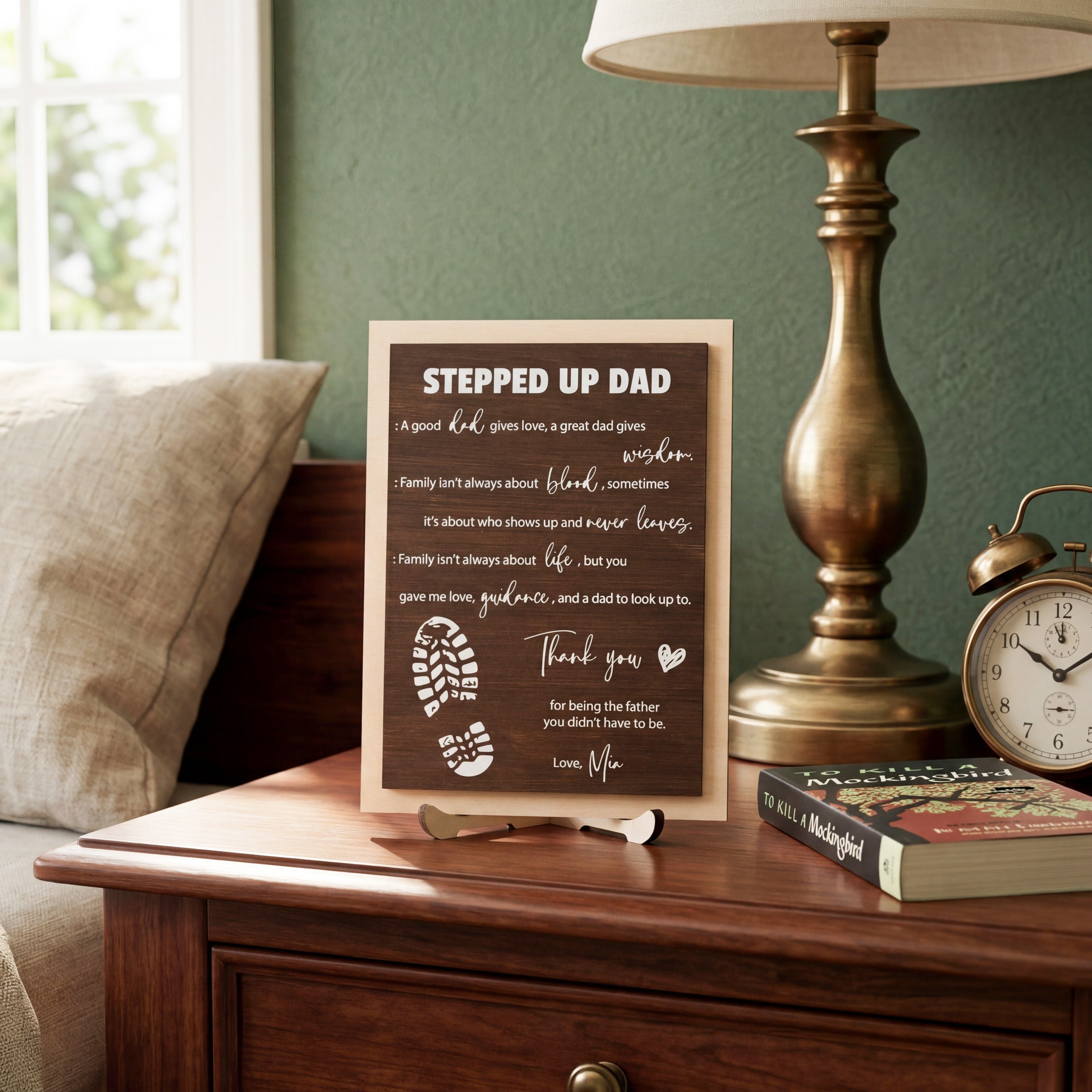 Flower Table Decor Wood Modern Table Decor for Minimalist Home D89