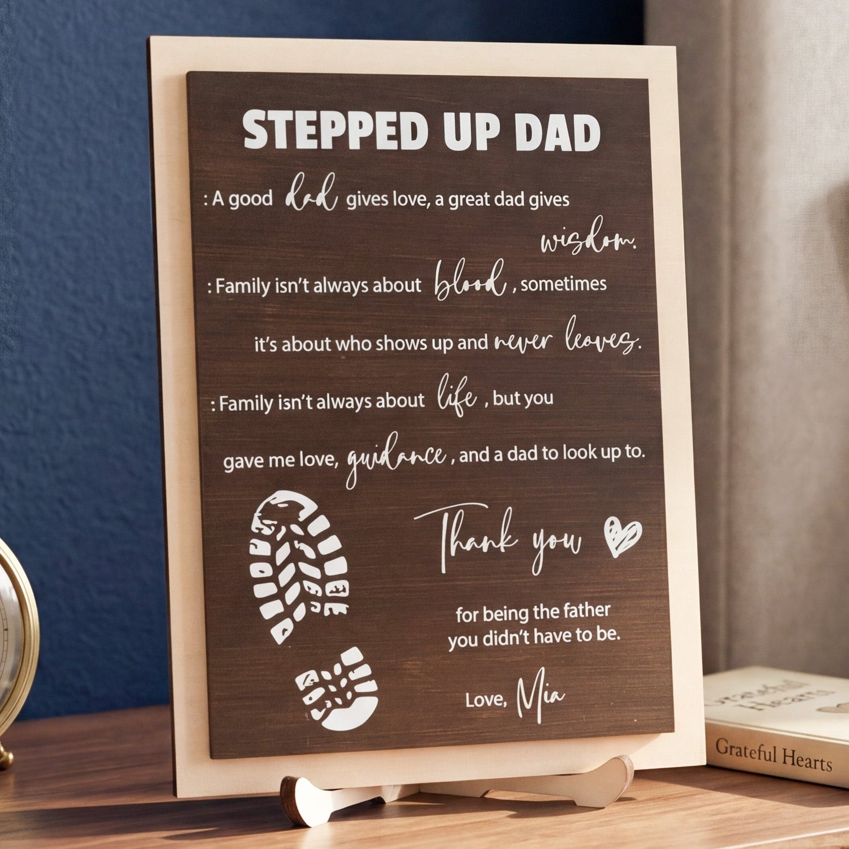 Flower Table Decor Wood Modern Table Decor for Minimalist Home D89