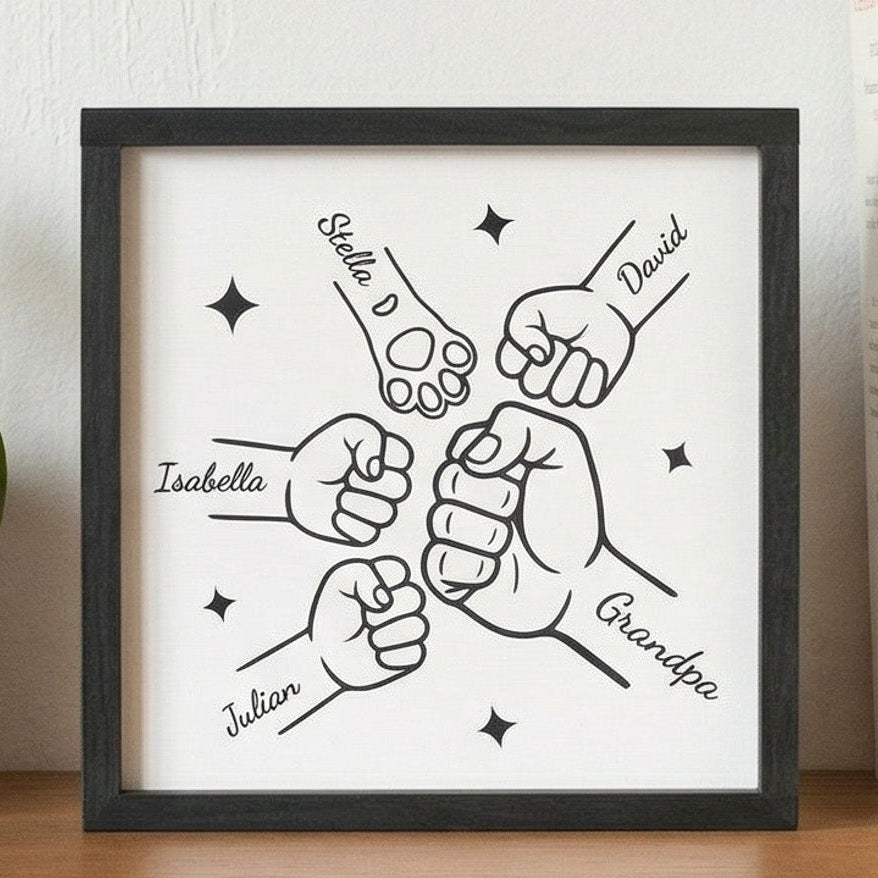 Personalized Dog Dad Wood Sign Gift for Pet Owner Rustic Decor D93