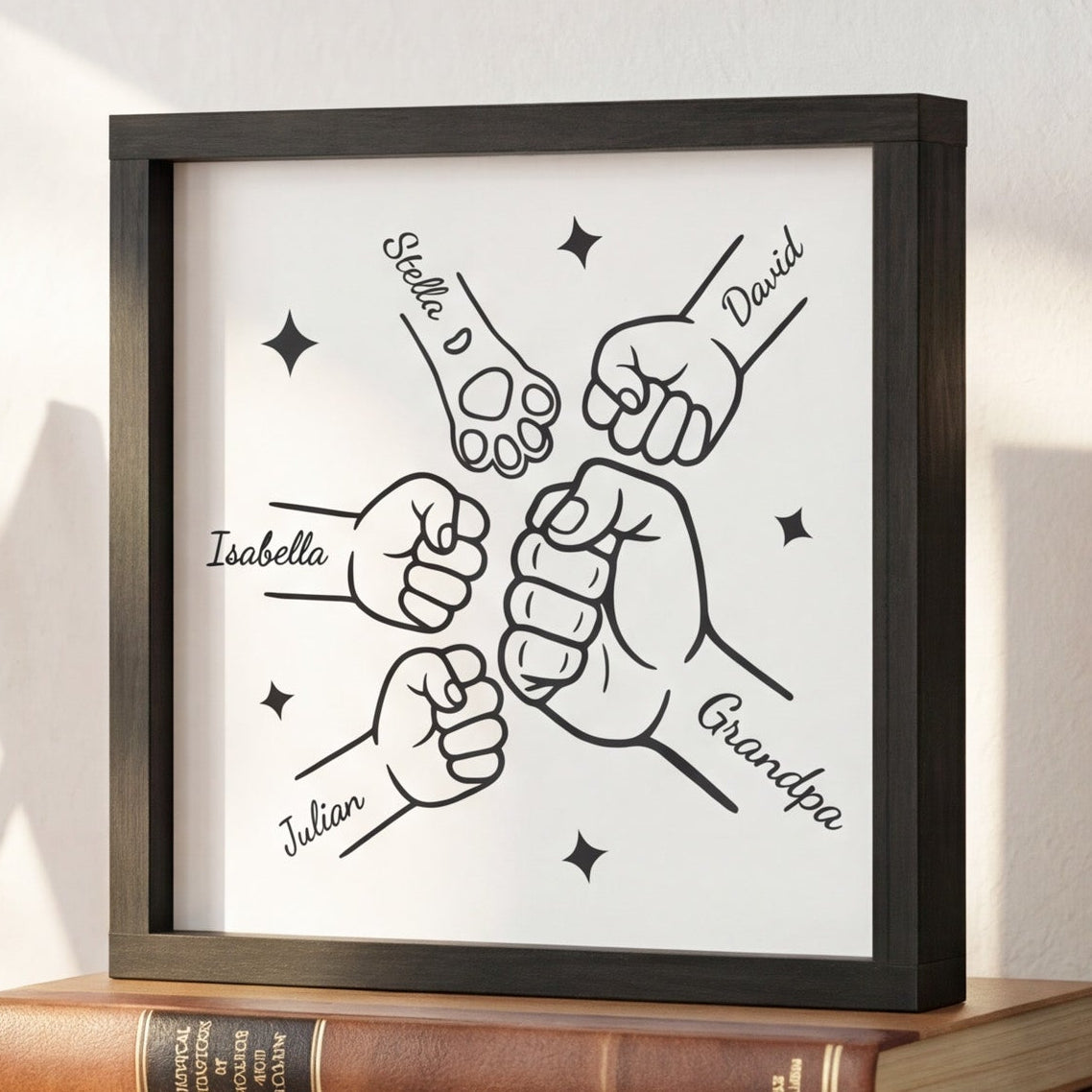 Personalized Dog Dad Wood Sign Gift for Pet Owner Rustic Decor D93