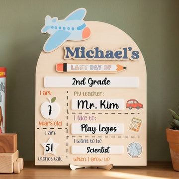 Personalized First Day of School Sign for School Milestones B27