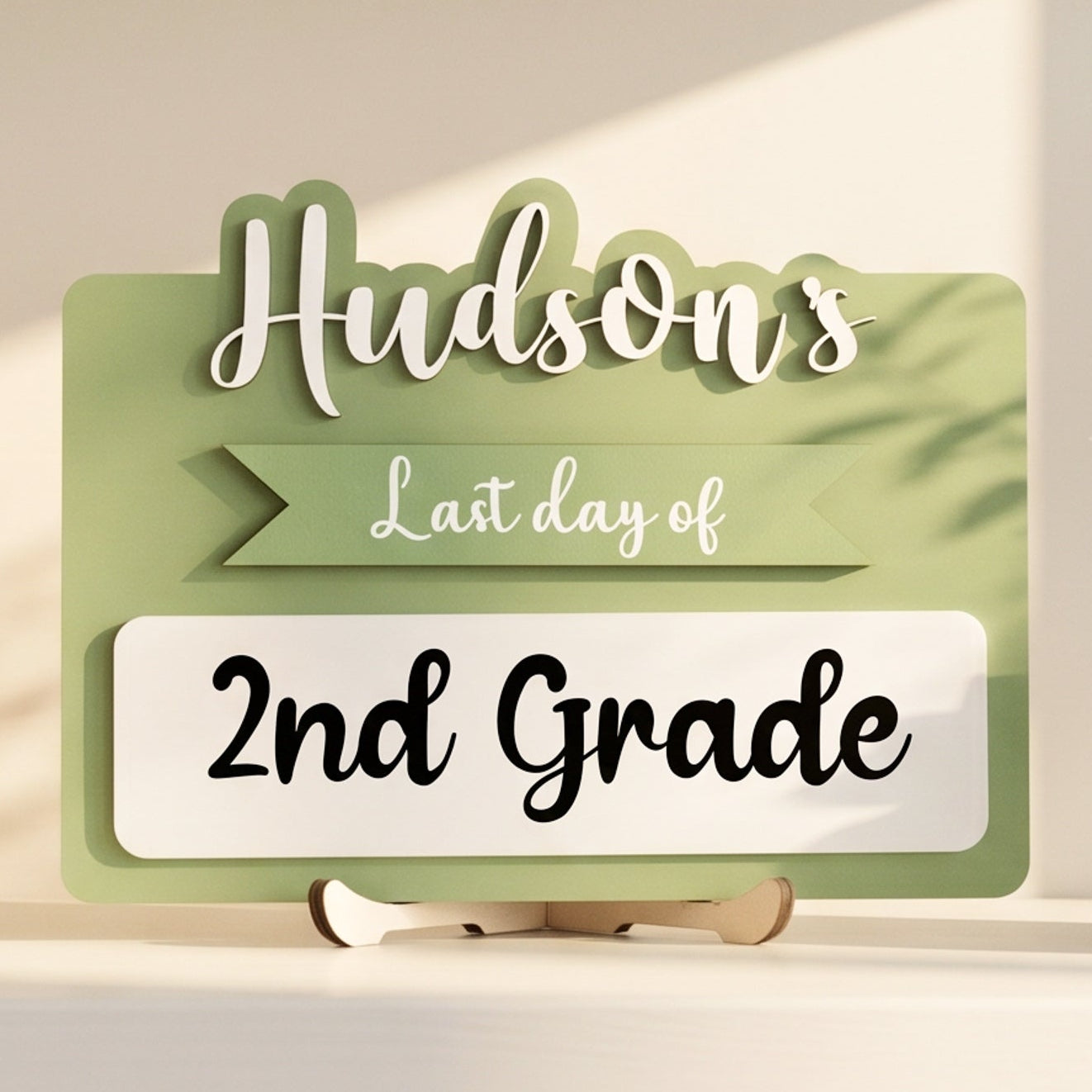 Personalized First Day of School Sign for Back to School Memories B29
