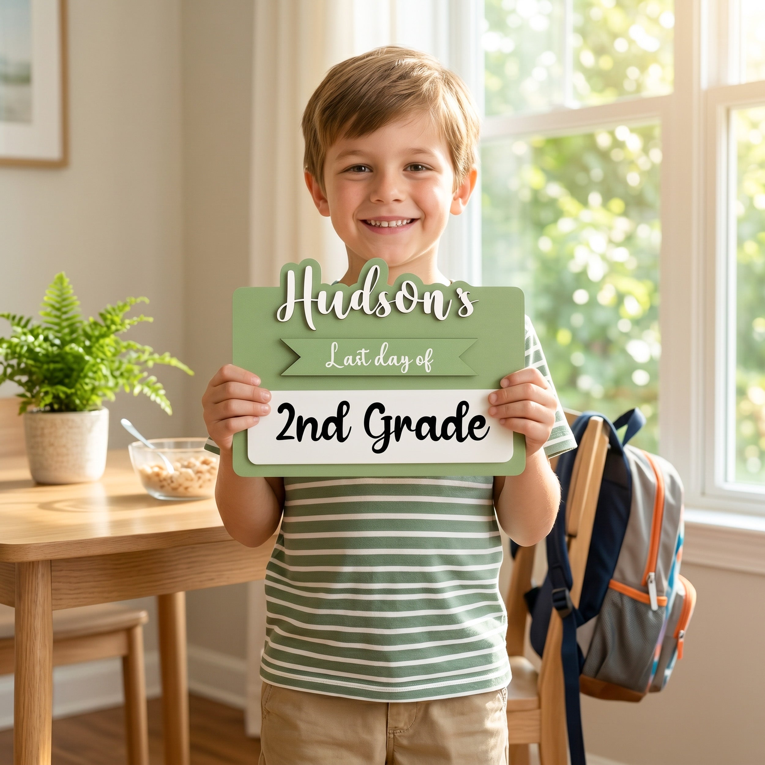 Personalized First Day of School Sign for Back to School Memories B29