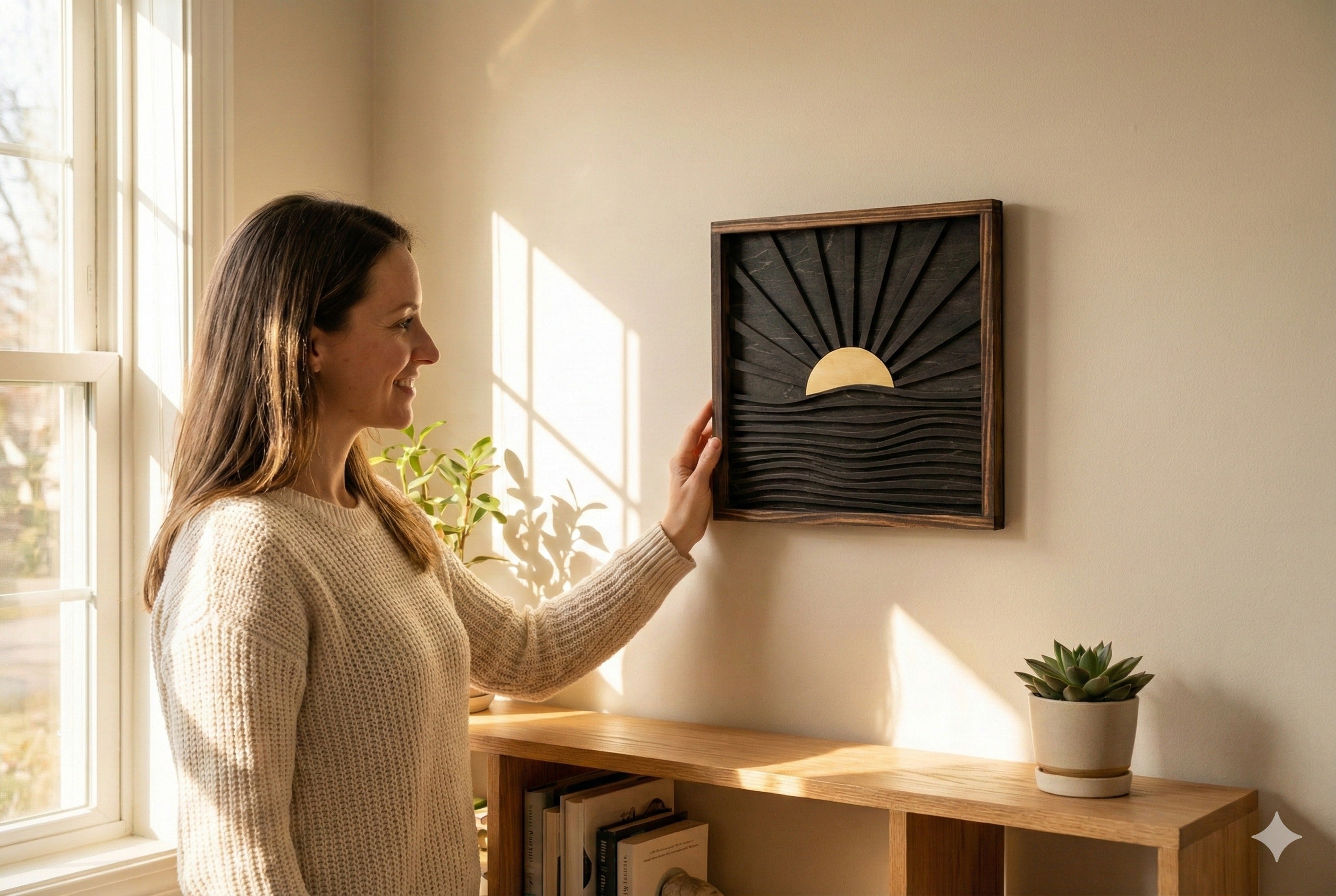 Brighten Your Space with Boho Rustic Sunshine Decor E09