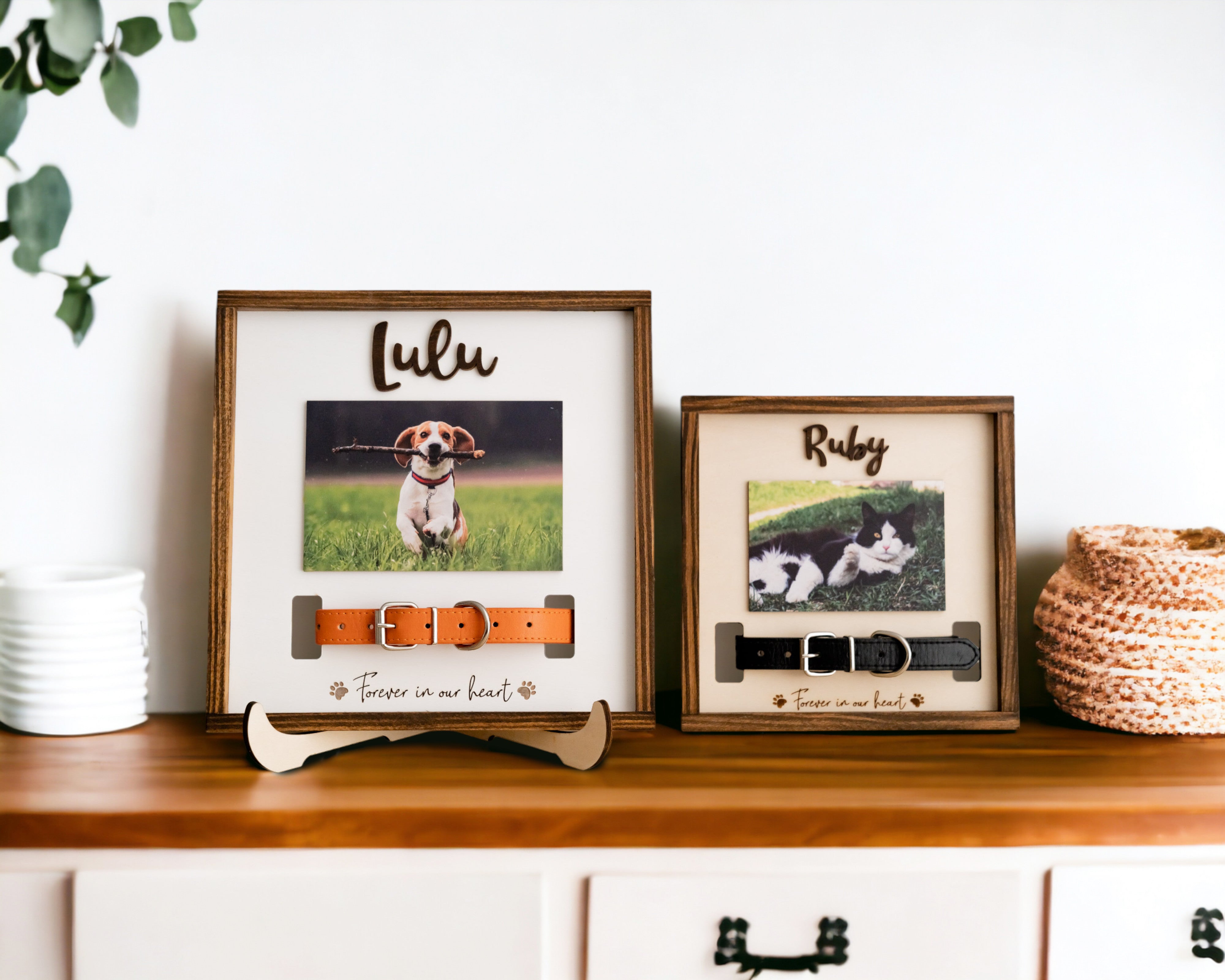 Personalized Pet Memorial Sign Wood and Tabletop Memorial Decor E35