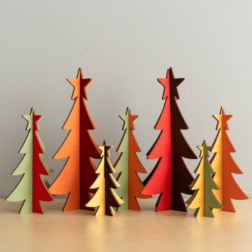 Decorative Wooden Christmas Tree for Christmas Table Decor and Rustic Wood Style Y13