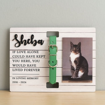 Personalized Wooden Pet Memorial Sign for Pet Memorial Frame with Photo R05