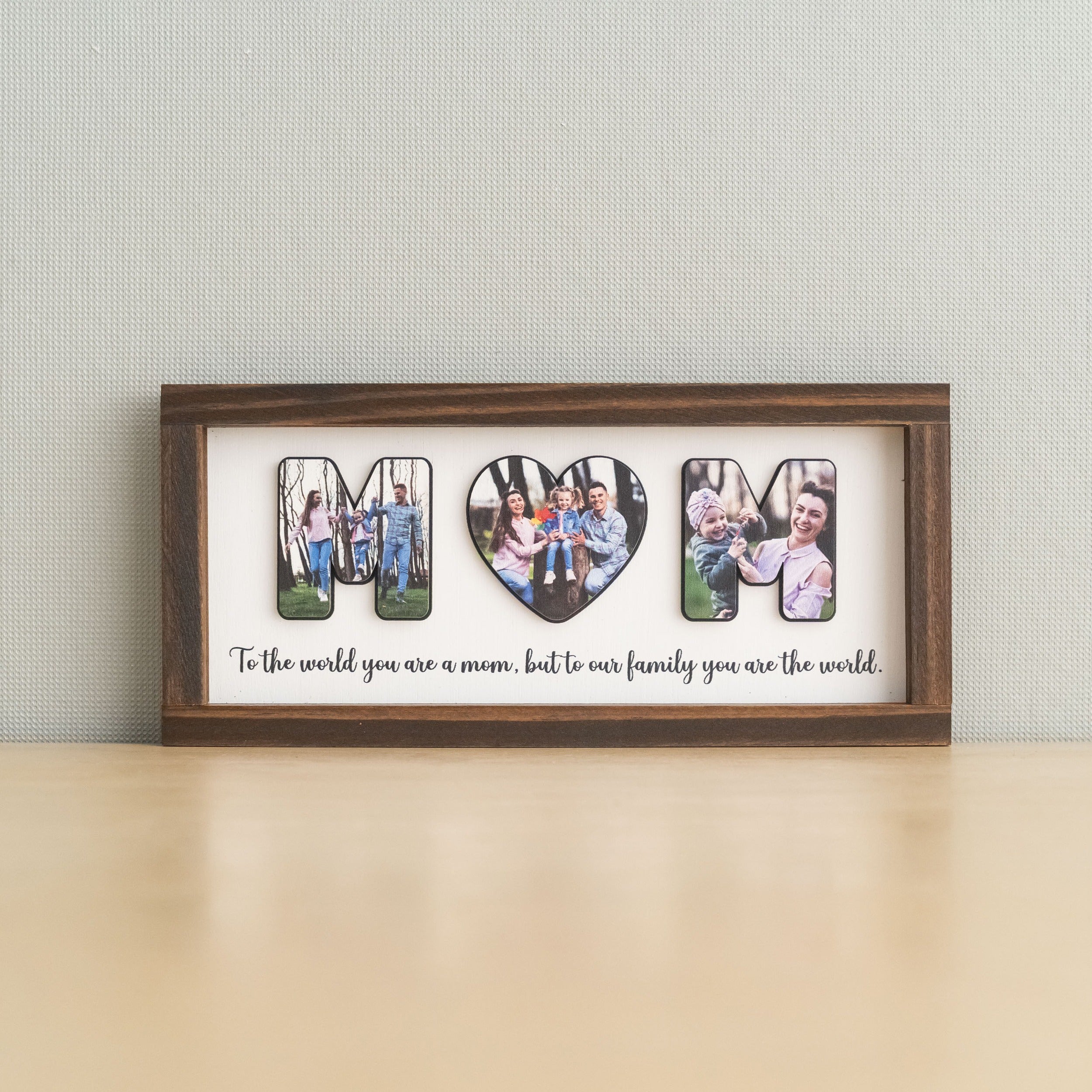 Personalized Photo Mom Wooden Frame for Mothers Day Photo Decor Y47