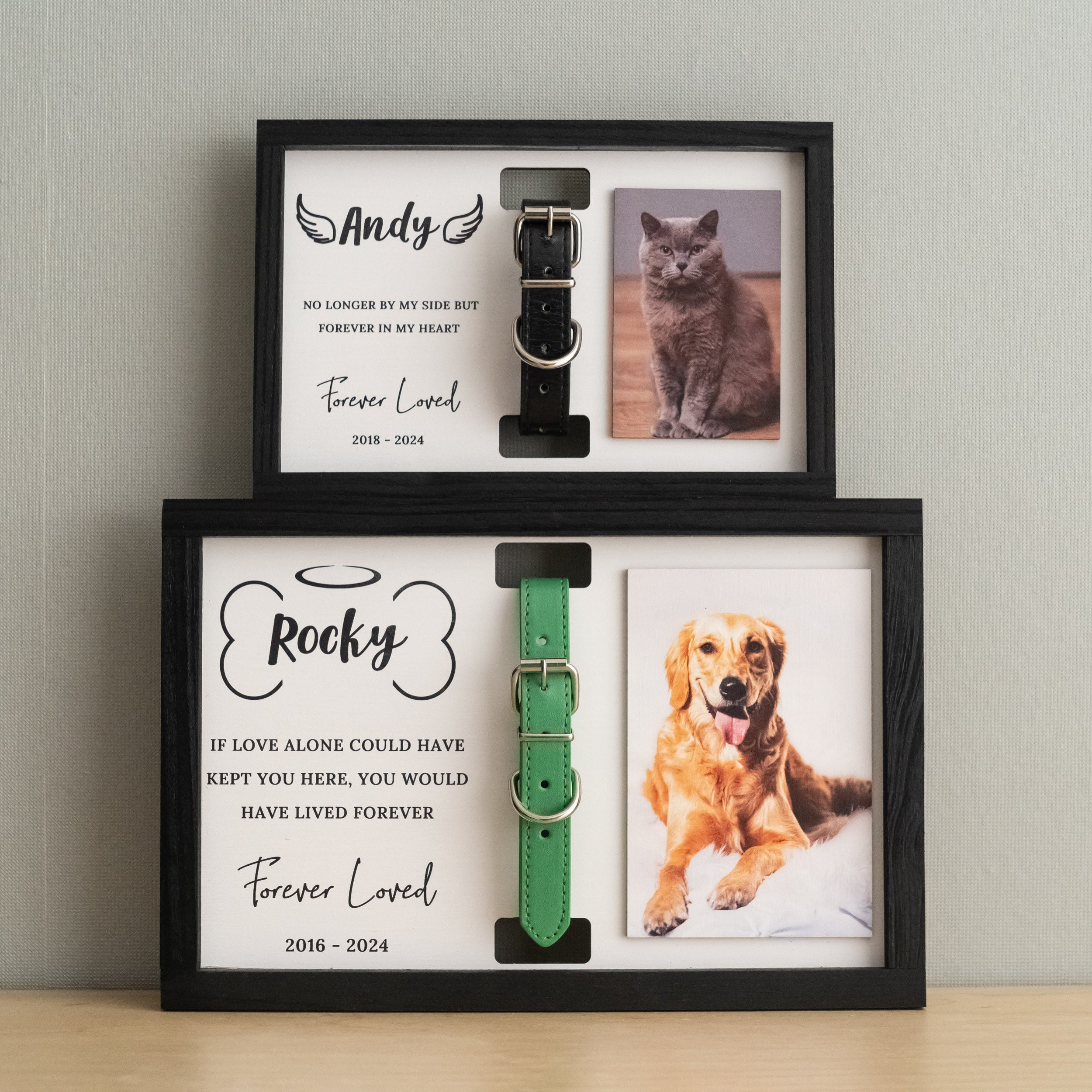 Personalized Pet Memorial Sign Wood Pet Memorial Sign and Custom Pet Photo Frame for Dog Memorial Gift Y25