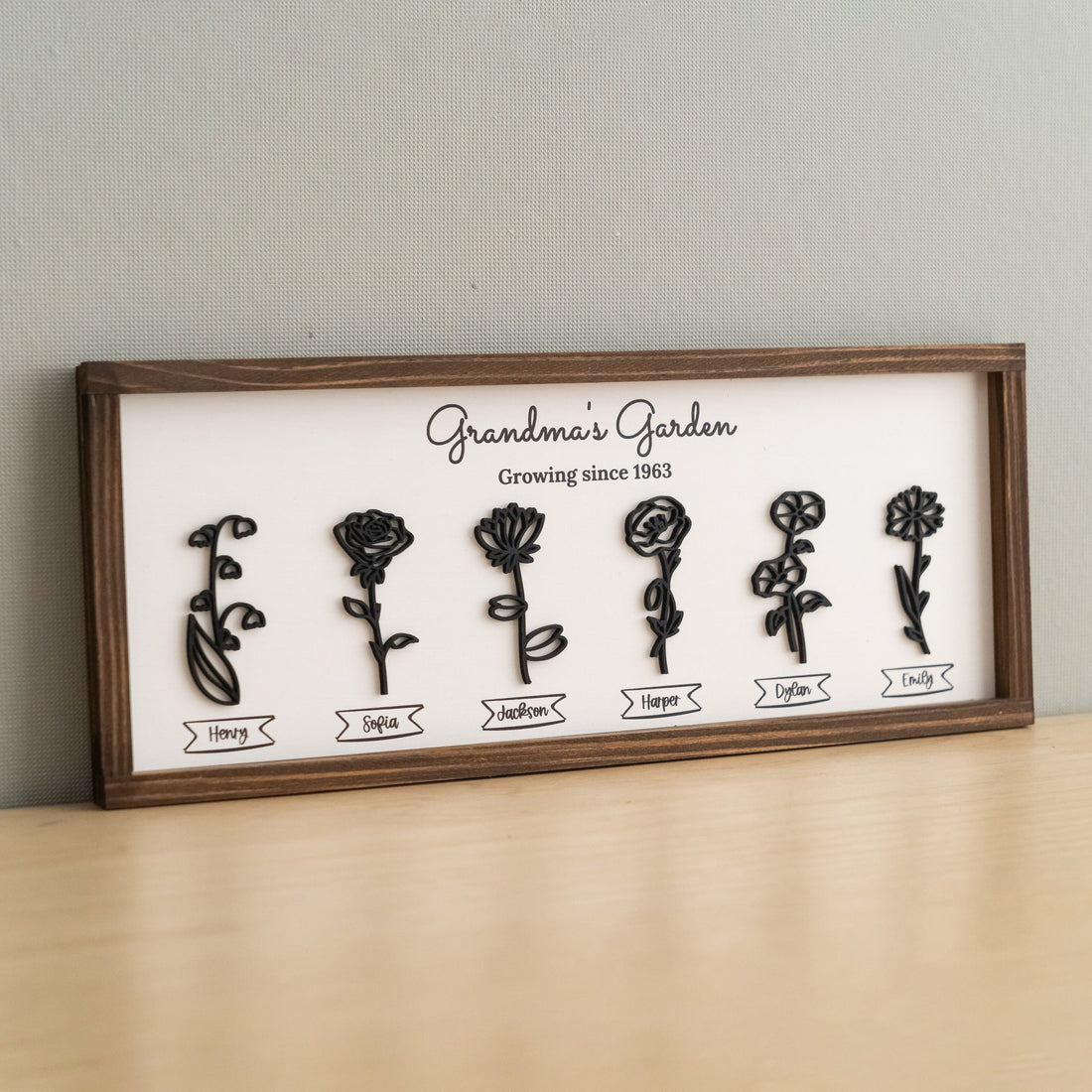 Personalized Wooden Family Garden Sign Wood for Family Wall Sign and Engraved Family Sign E92