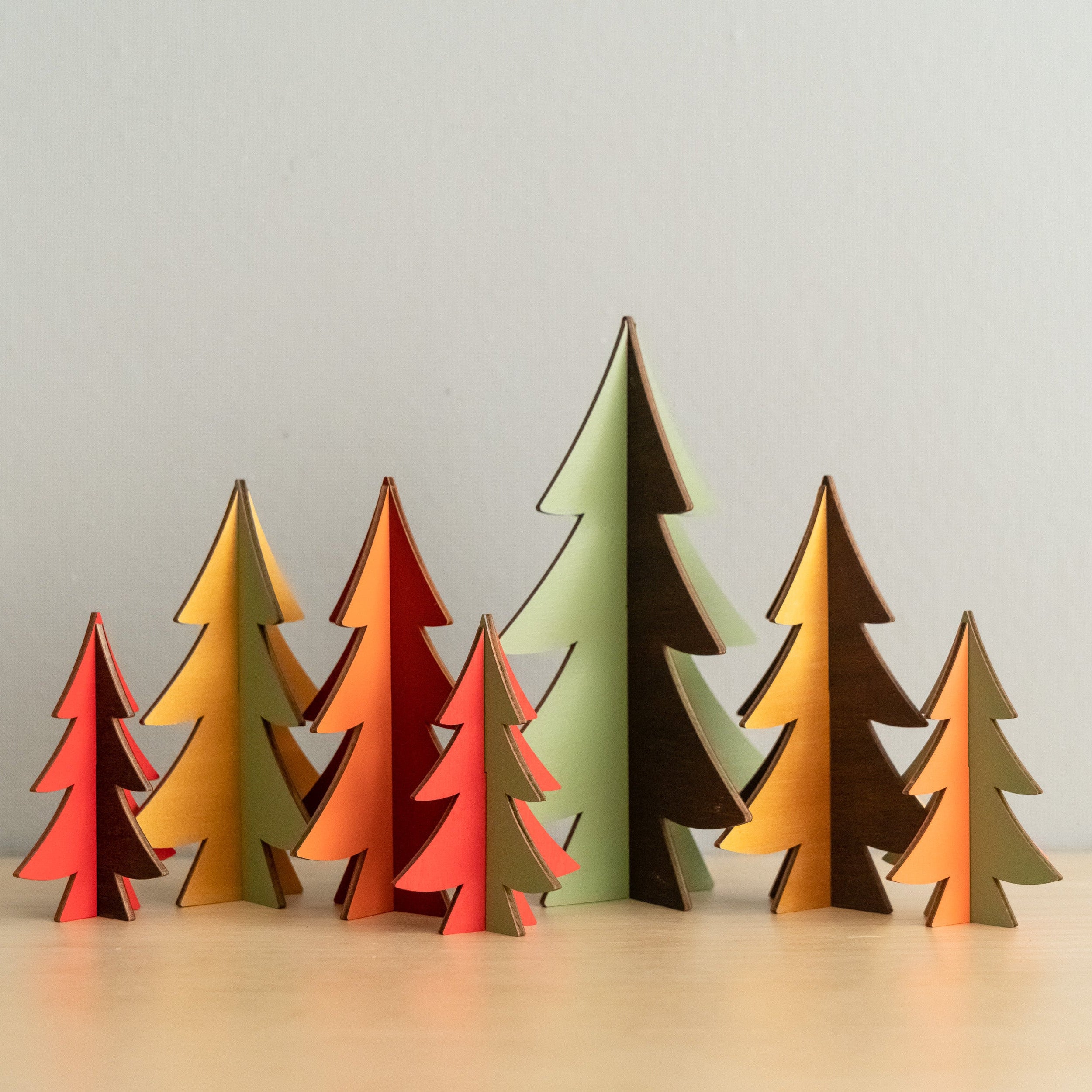 Decorative Wooden Christmas Tree for Holiday Table Decor Y12