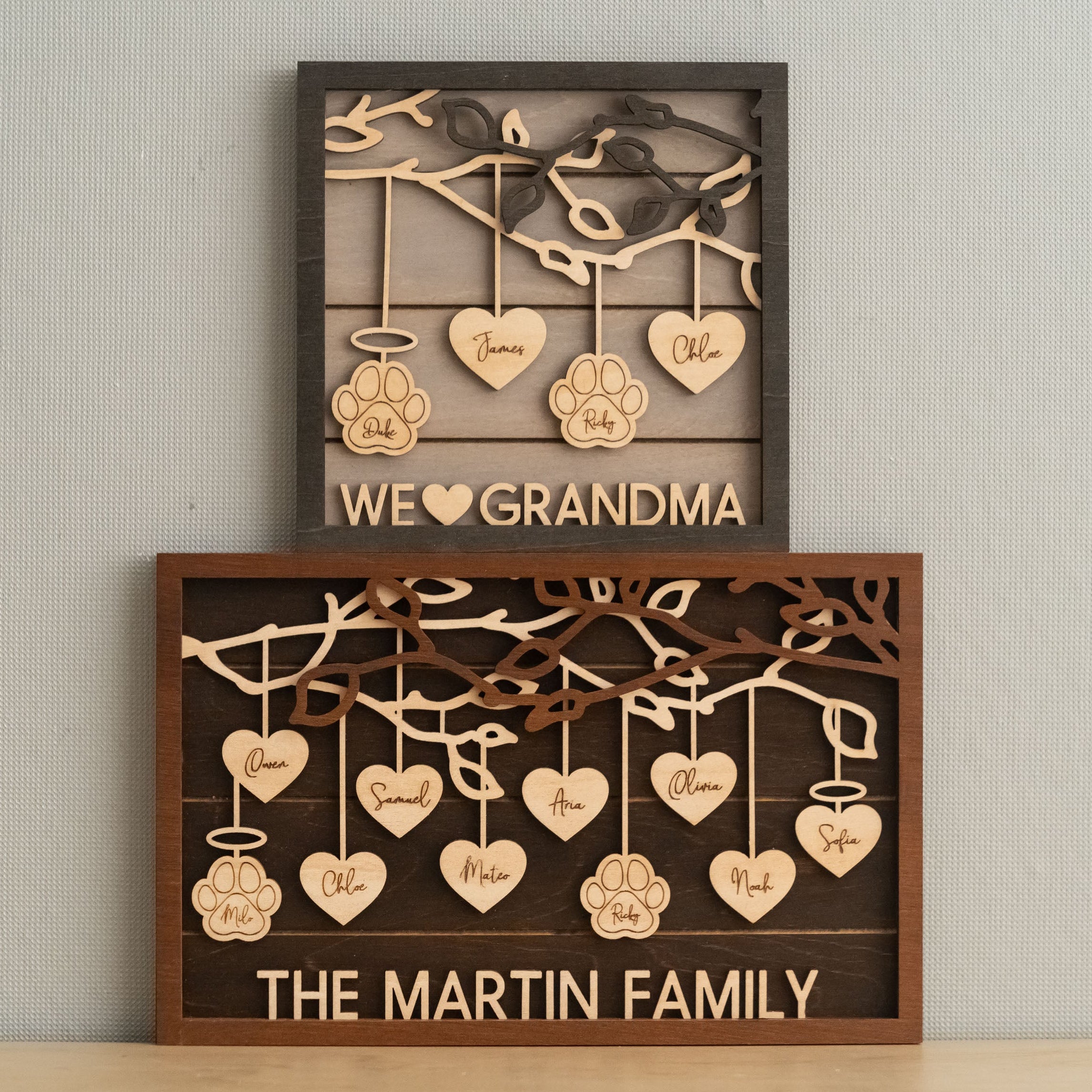 Family Tree Wooden Plaque family tree decor for personalized family decor E24