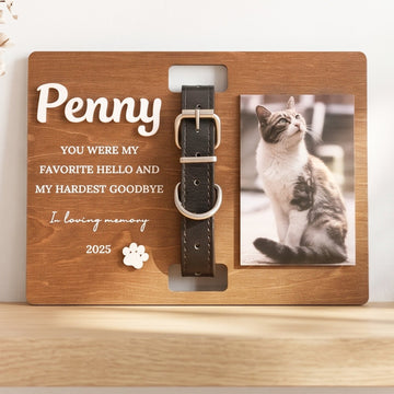 Personalized Pet Memorial Photo Wood Sign Pet Memorial Plaque B15
