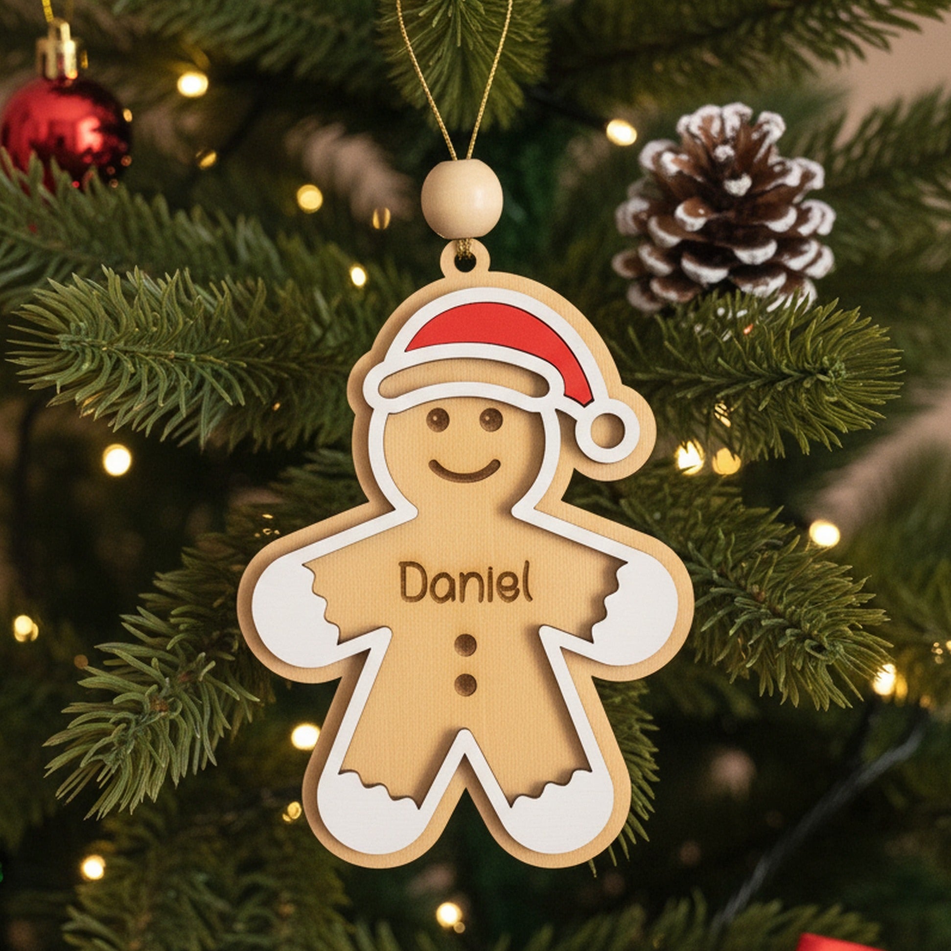Gingerbread Christmas Ornament for Tree Decor D28