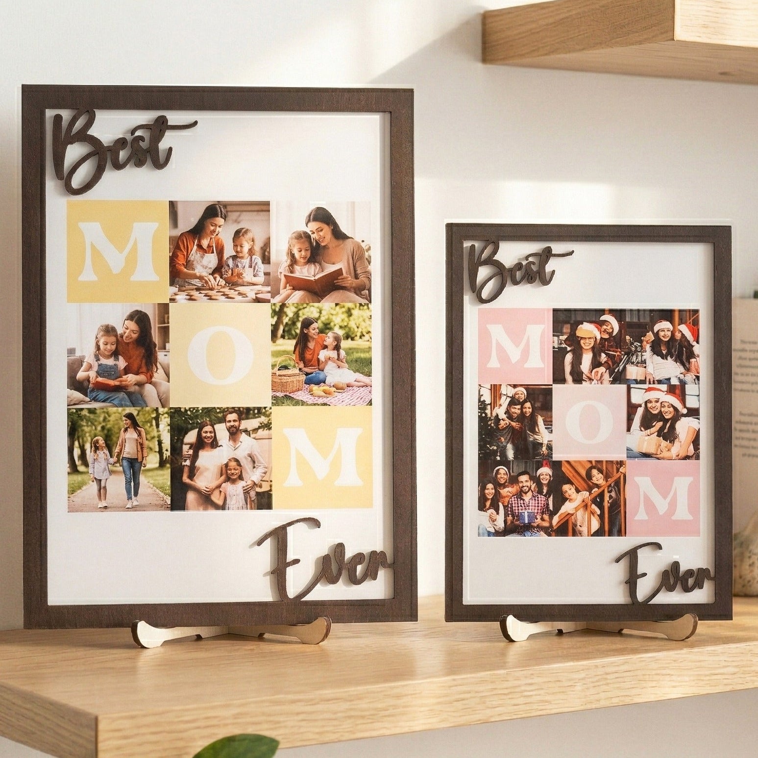 Personalized Mom Photo Collage Wood Sign Gift for Mom Keepsake D95