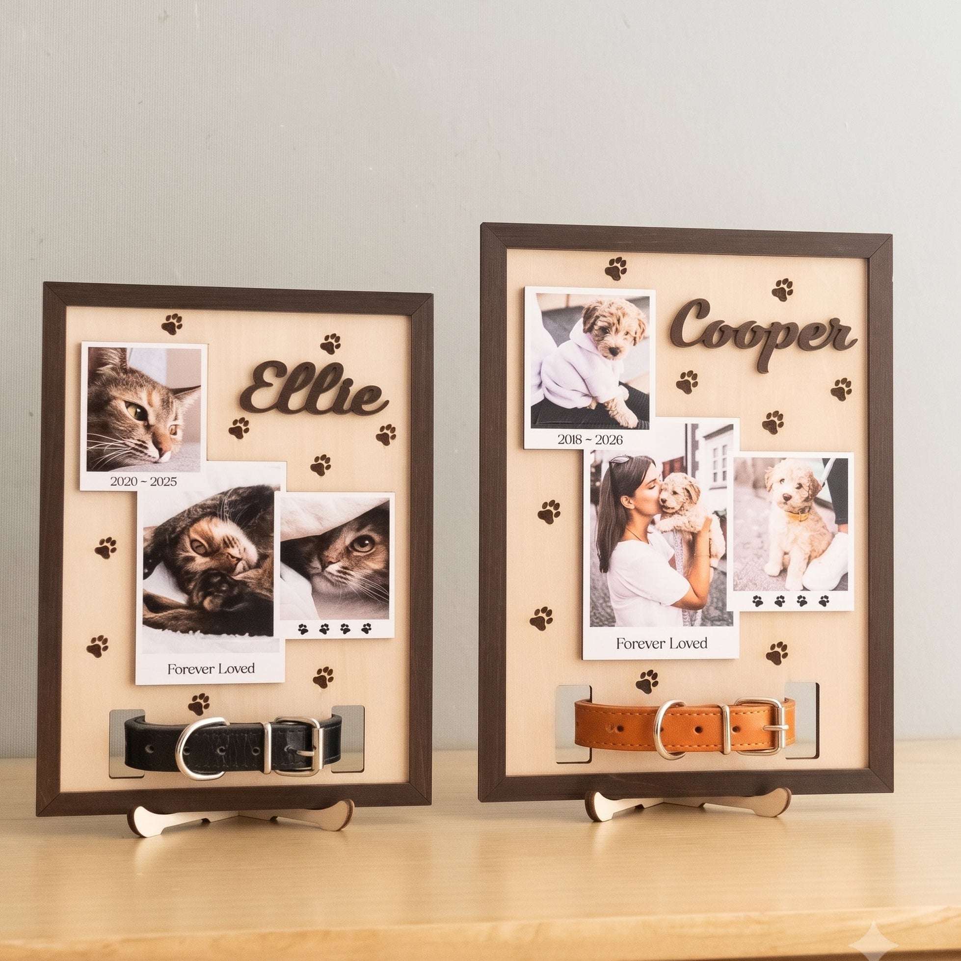 Personalized Pet Memorial Photo Wood Sign for Pet Remembrance B22