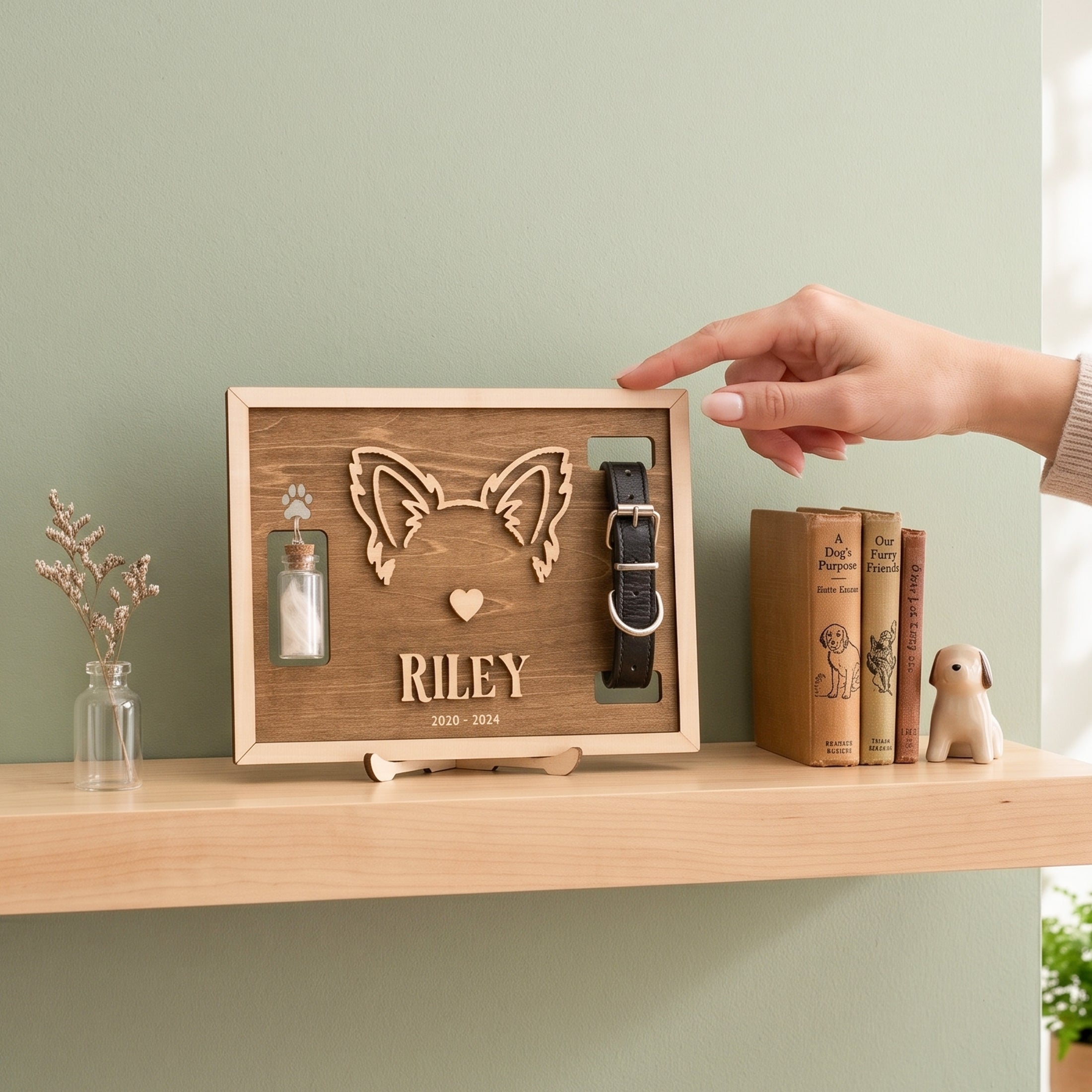 Personalized Pet Memorial Photo Wood Sign Dog Memorial Gift B17