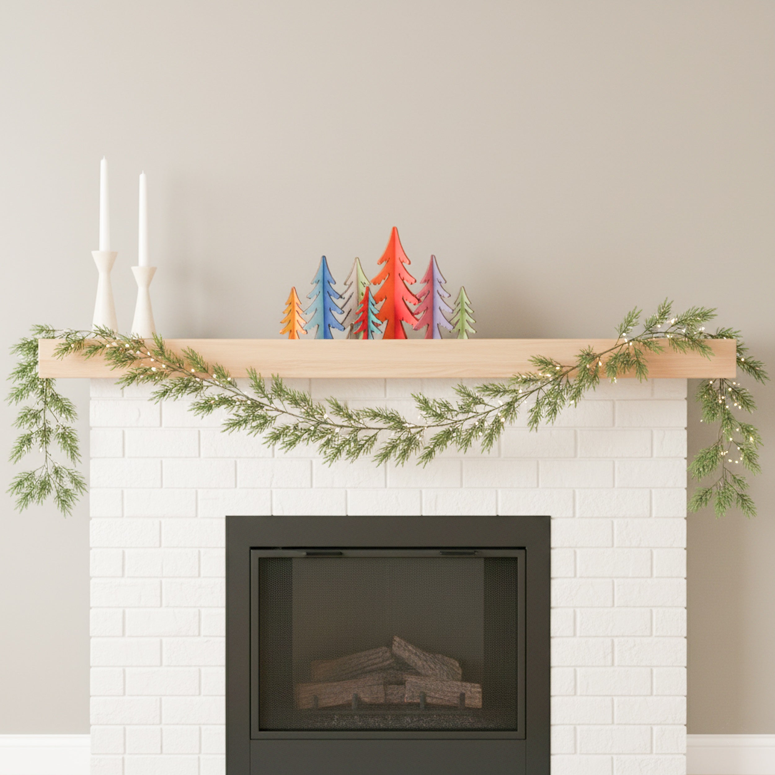 Decorative Wooden Christmas Tree for Table and Wooden Xmas Decor R91