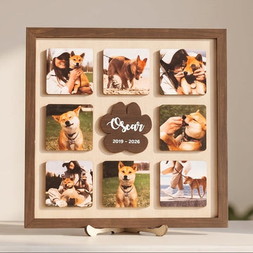 Personalized Pet Memorial Photo Wood Sign Pet Remembrance Gift B23