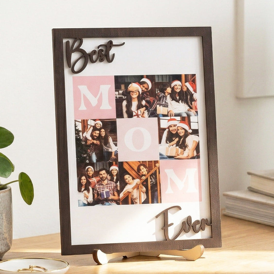 Personalized Mom Photo Collage Wood Sign Gift for Mom Keepsake D95
