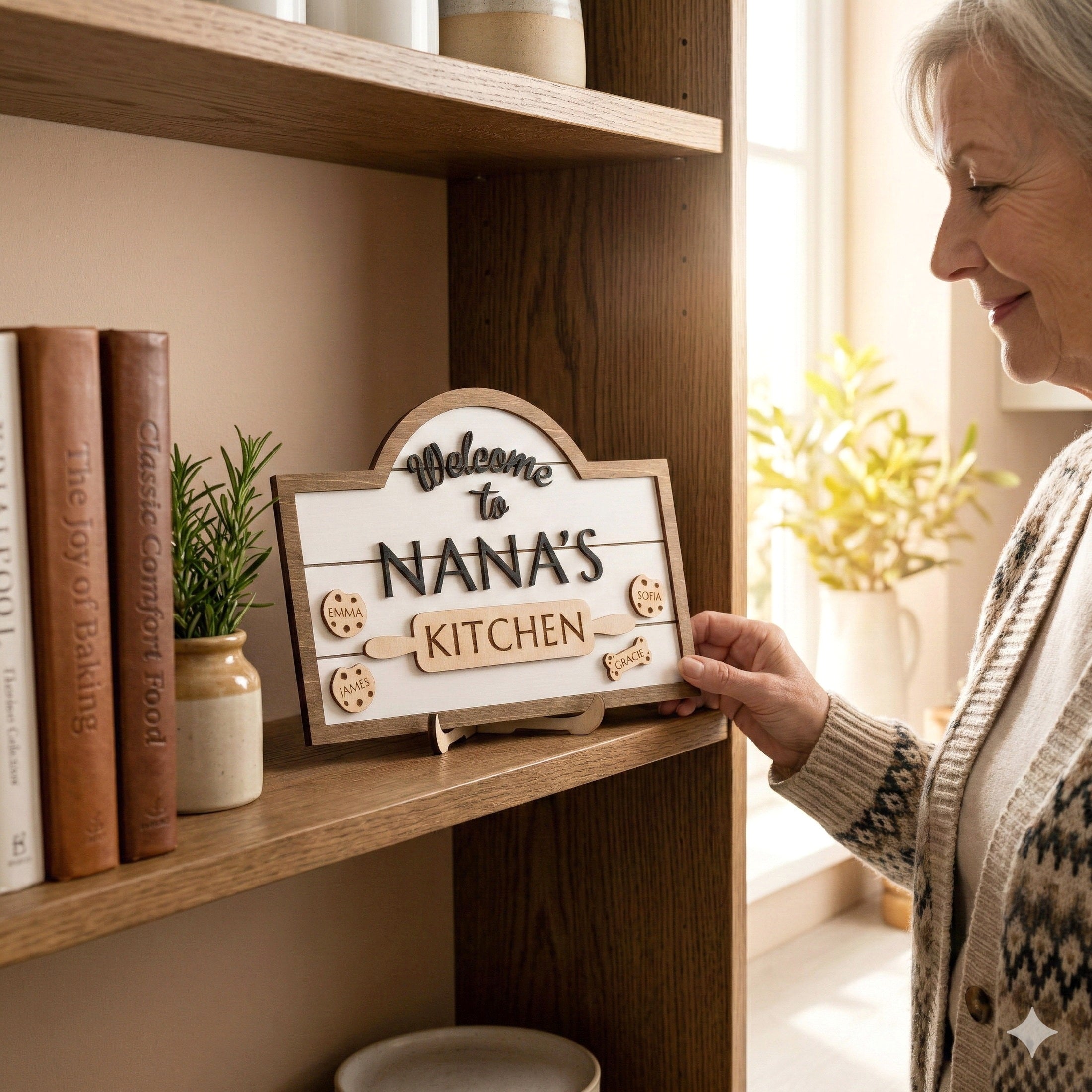 Personalized Mama Kitchen Wood Sign wood kitchen wall decor for mom D63