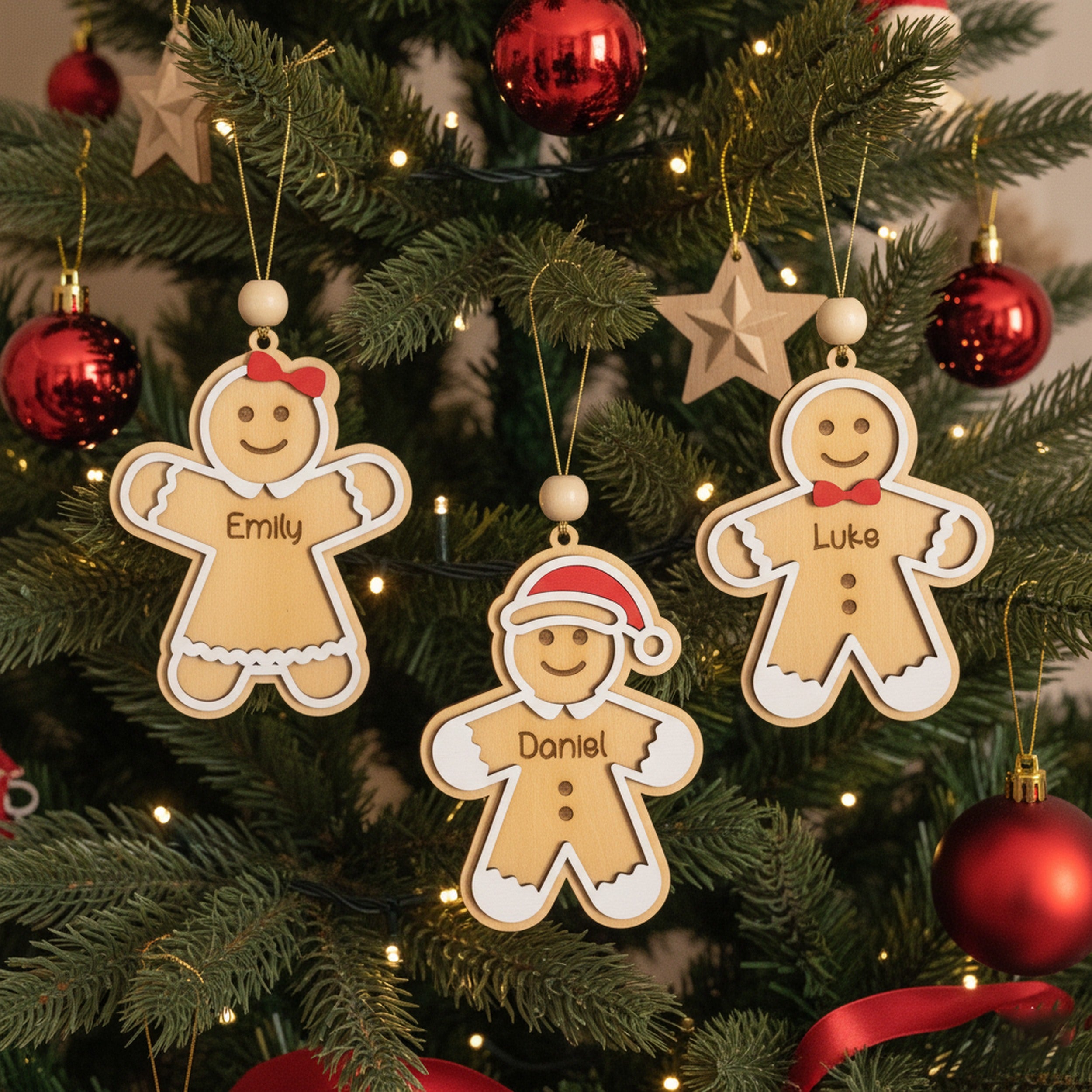Gingerbread Christmas Ornament for Tree Decor D28