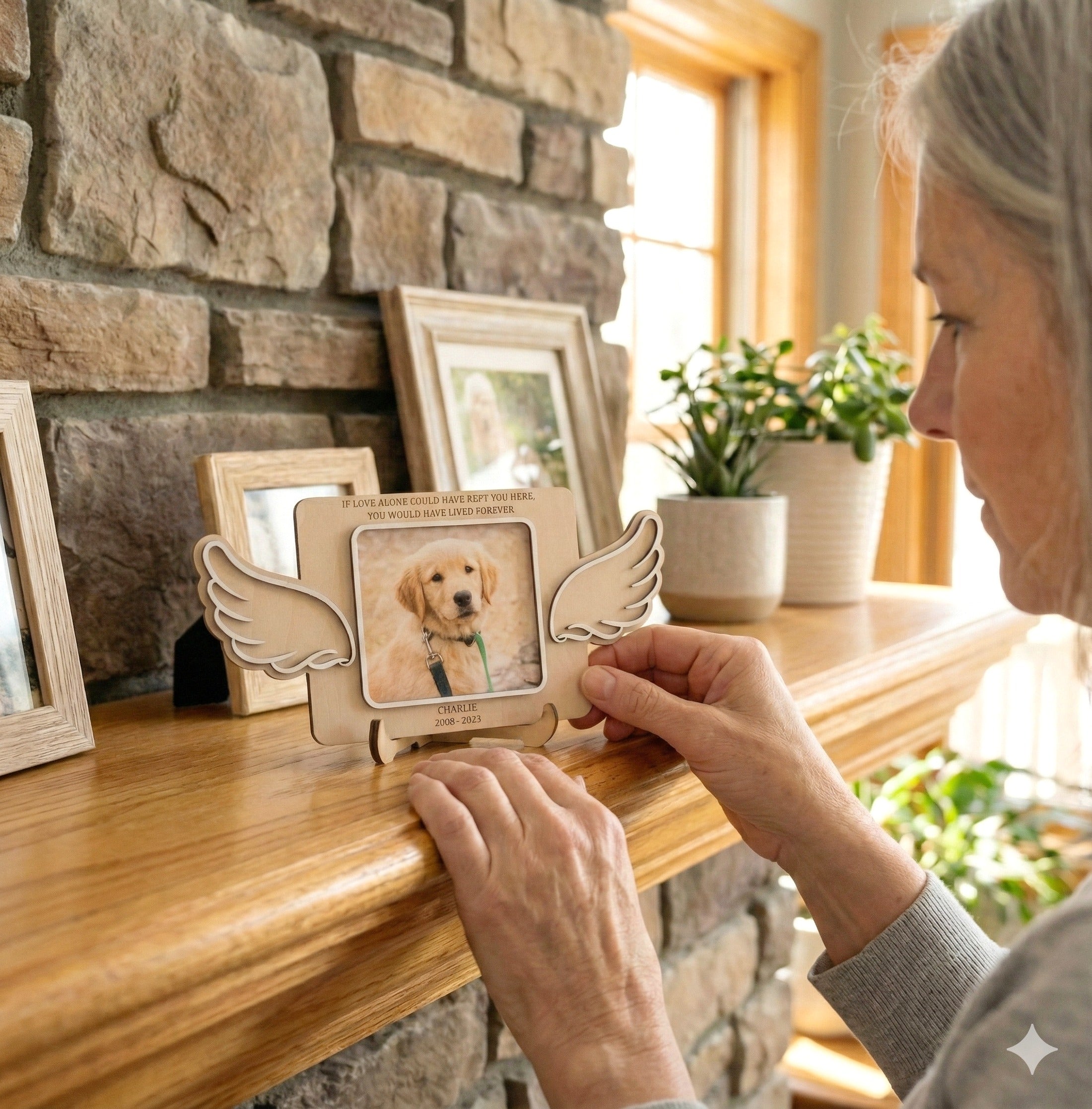 Personalized Pet Memorial Sign Wood for Memorial Gift D15