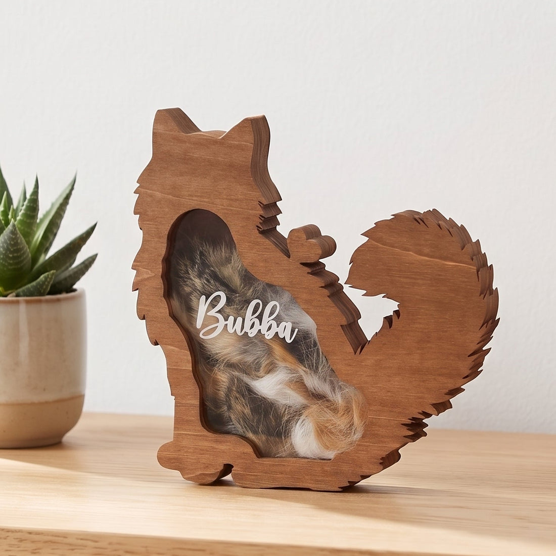 Personalized Pet Hair Keepsake Box for Pet Remembrance B31
