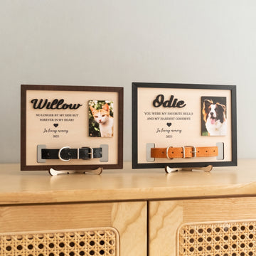 Personalized Pet Memorial Photo Wood Sign Pet Memorial Photo B19
