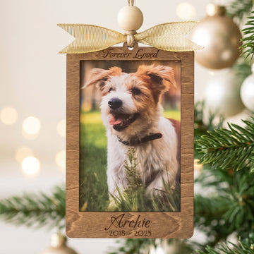 Pet Photo Ornament Wood and Christmas Photo Ornament for Gifts B74