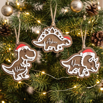 Personalized Kids Christmas Ornament Wood for Baby Christmas B45