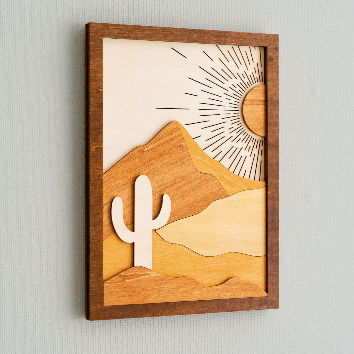 Sun And Moon Wood Wall Art for Modern Wood Wall Decor R07