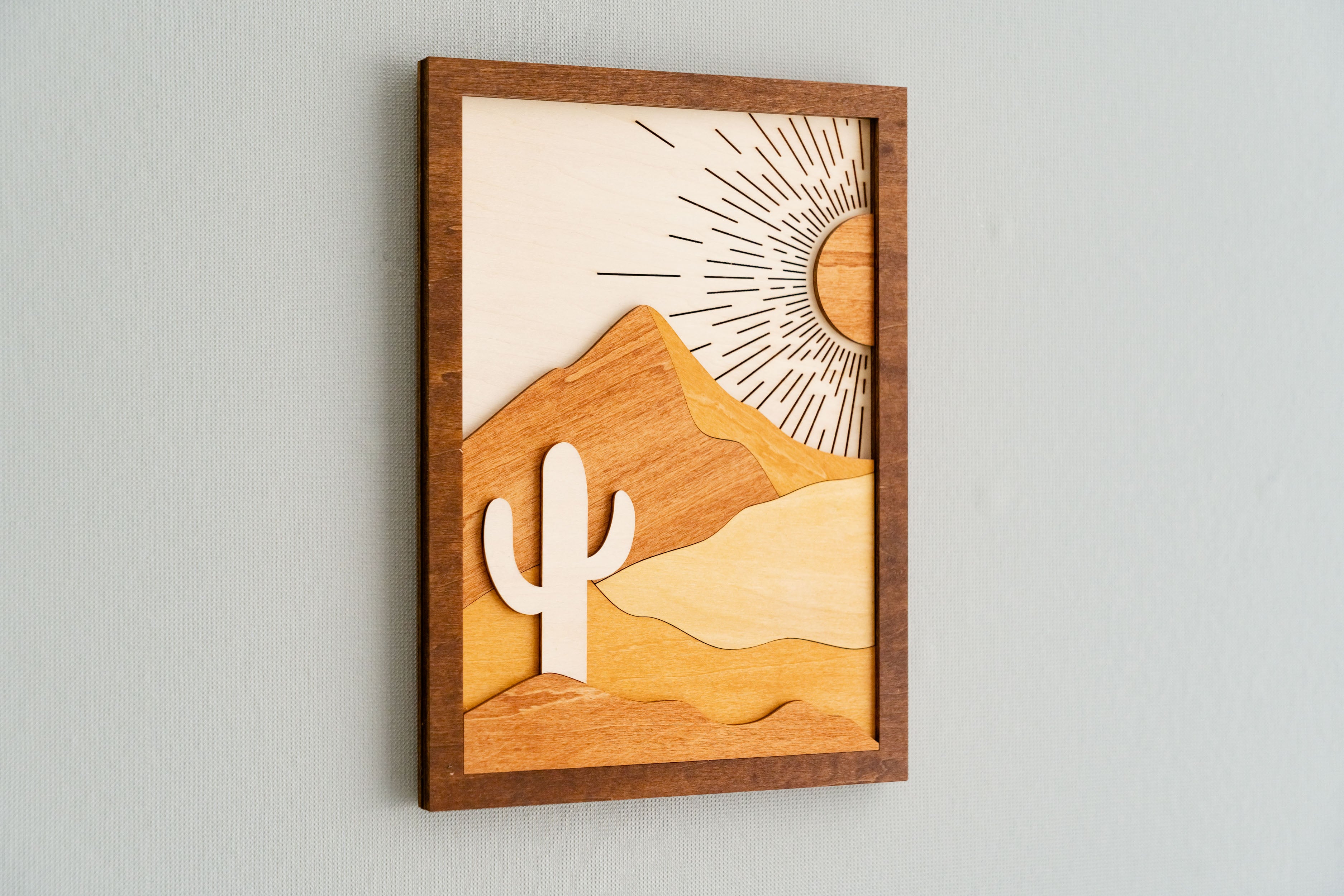 Sun Moon Art Set For Vibrant Wooden Wall Decor