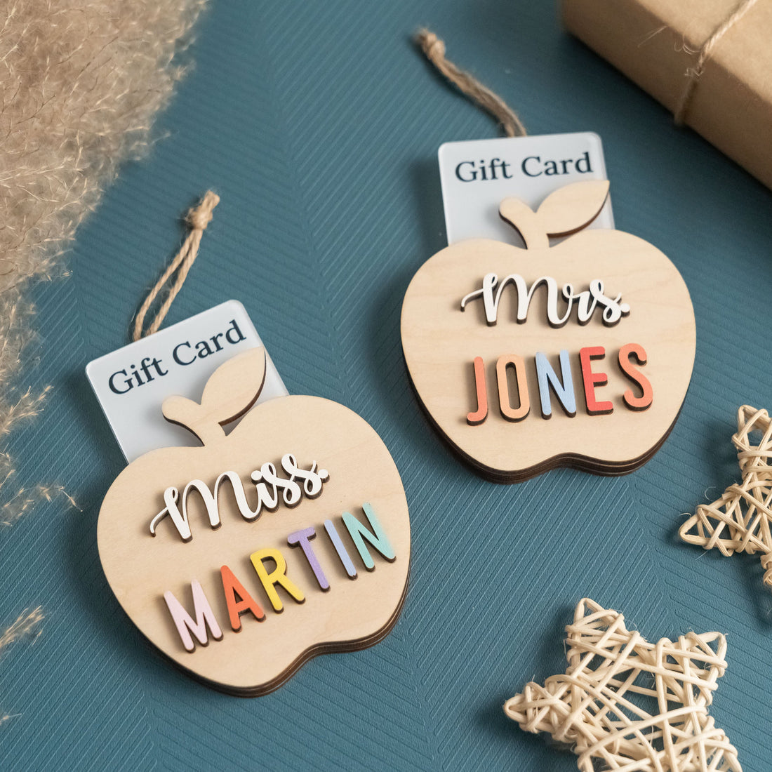 Teacher Gift Card Holder Ornament A Thoughtful Wooden Keepsake Y18