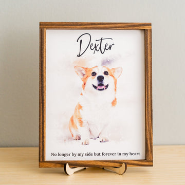 Personalized Pet Memorial Sign Wood for Pet Loss Gift and Decor R10