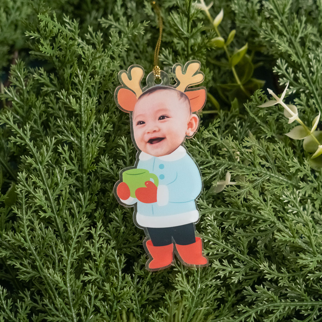 Personalized Baby Christmas Ornament Acrylic for First Christmas Gift Y20