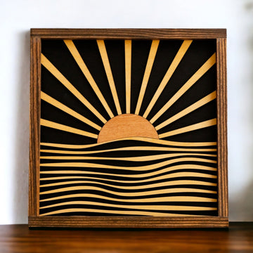Sun Wood Wall Art Wood for Sun Wall Art and Modern Decor R08