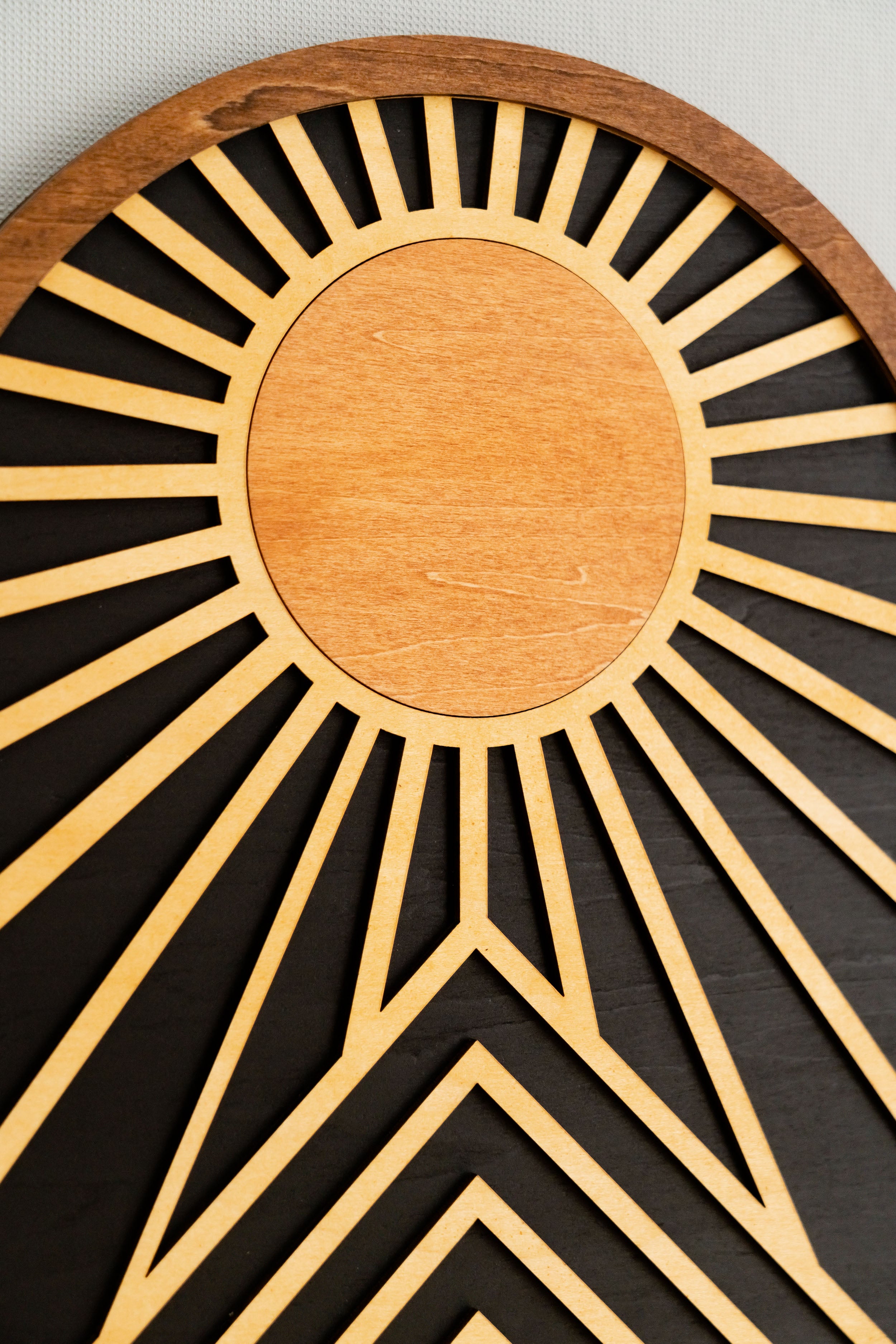 Sun And Moon Wood Wall Art for Modern Wood Wall Decor R09